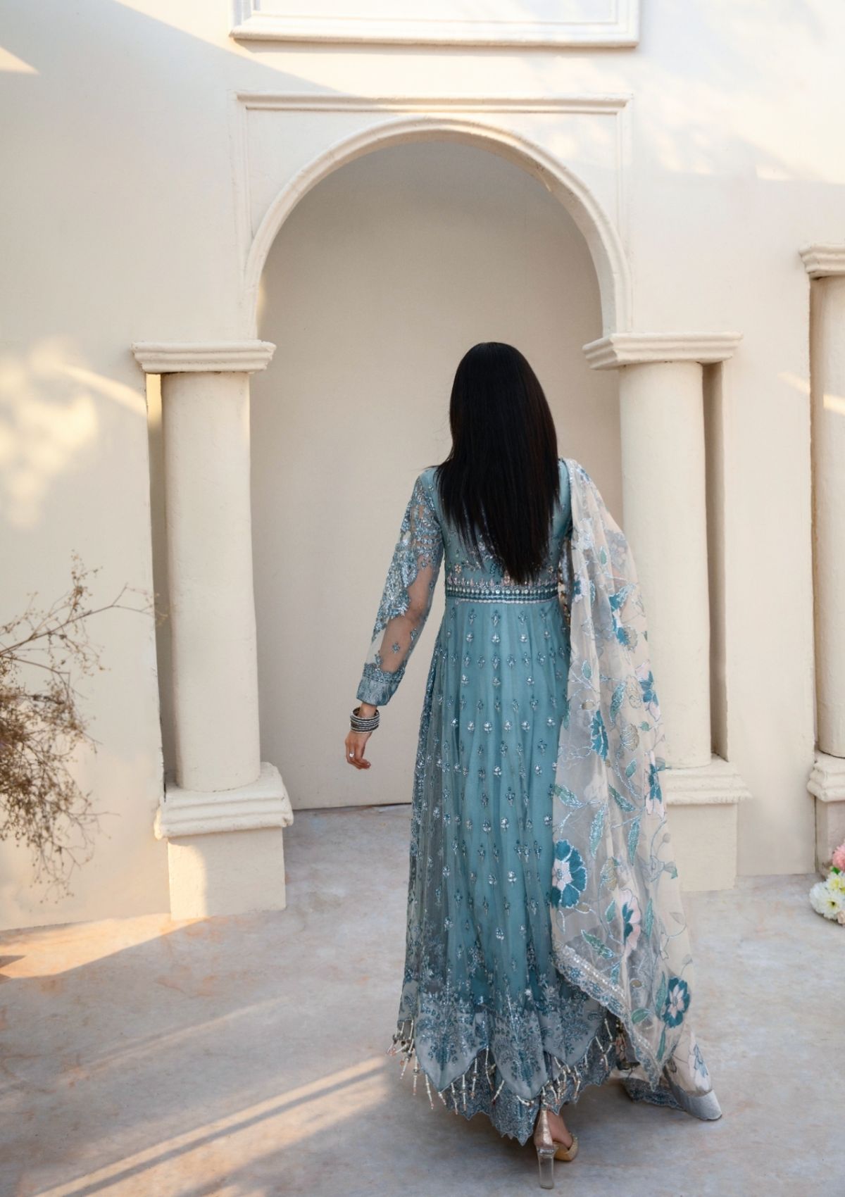 Formal Collection  - Rubaaiyat - Handwork Wedding 23 - Azure - D#03