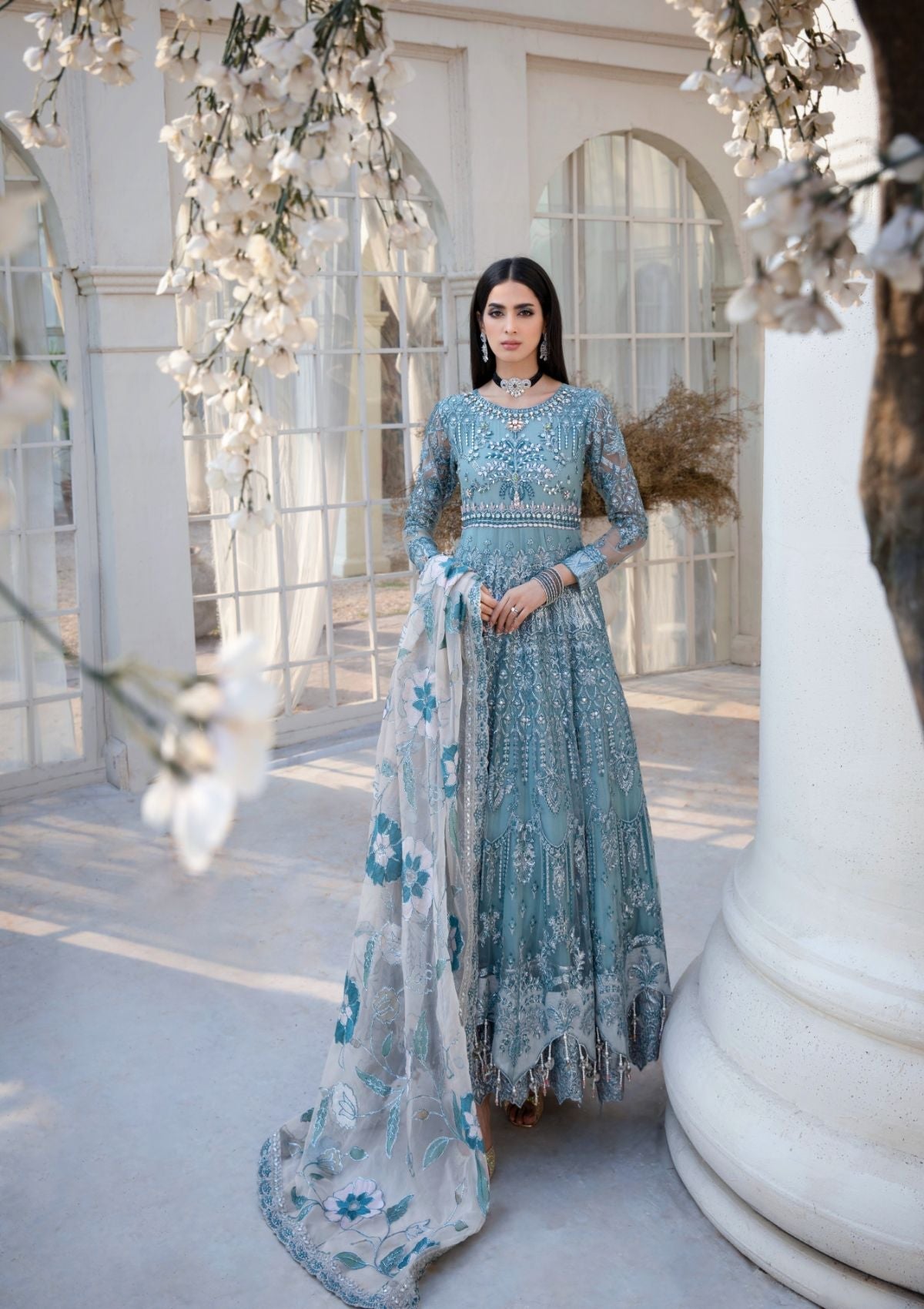 Formal Collection  - Rubaaiyat - Handwork Wedding 23 - Azure - D#03