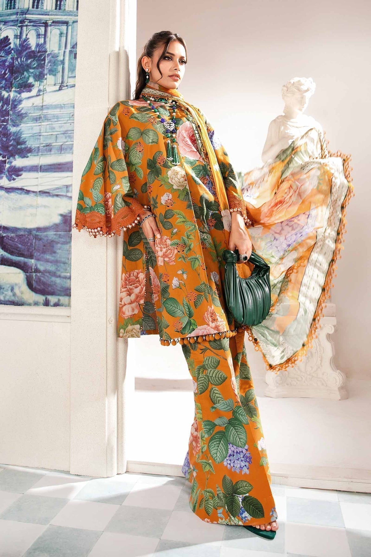 Maria.B | M Print Eid Edit | MPT-2210-B -  Maria B Luxury -  Agha Fabrics