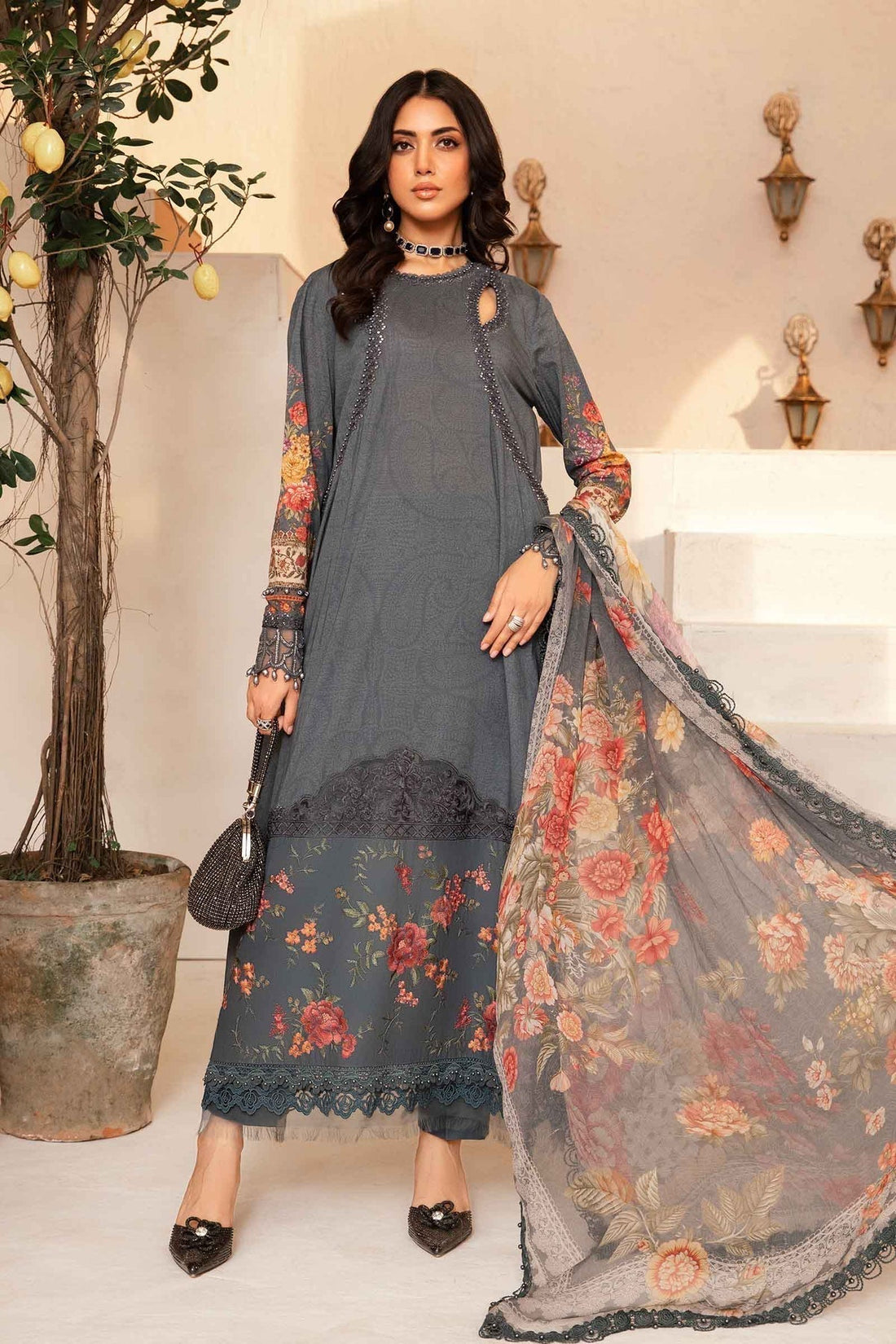 Maria.B | M Print Eid Edit | MPT-2202-B -  Maria B Luxury -  Agha Fabrics