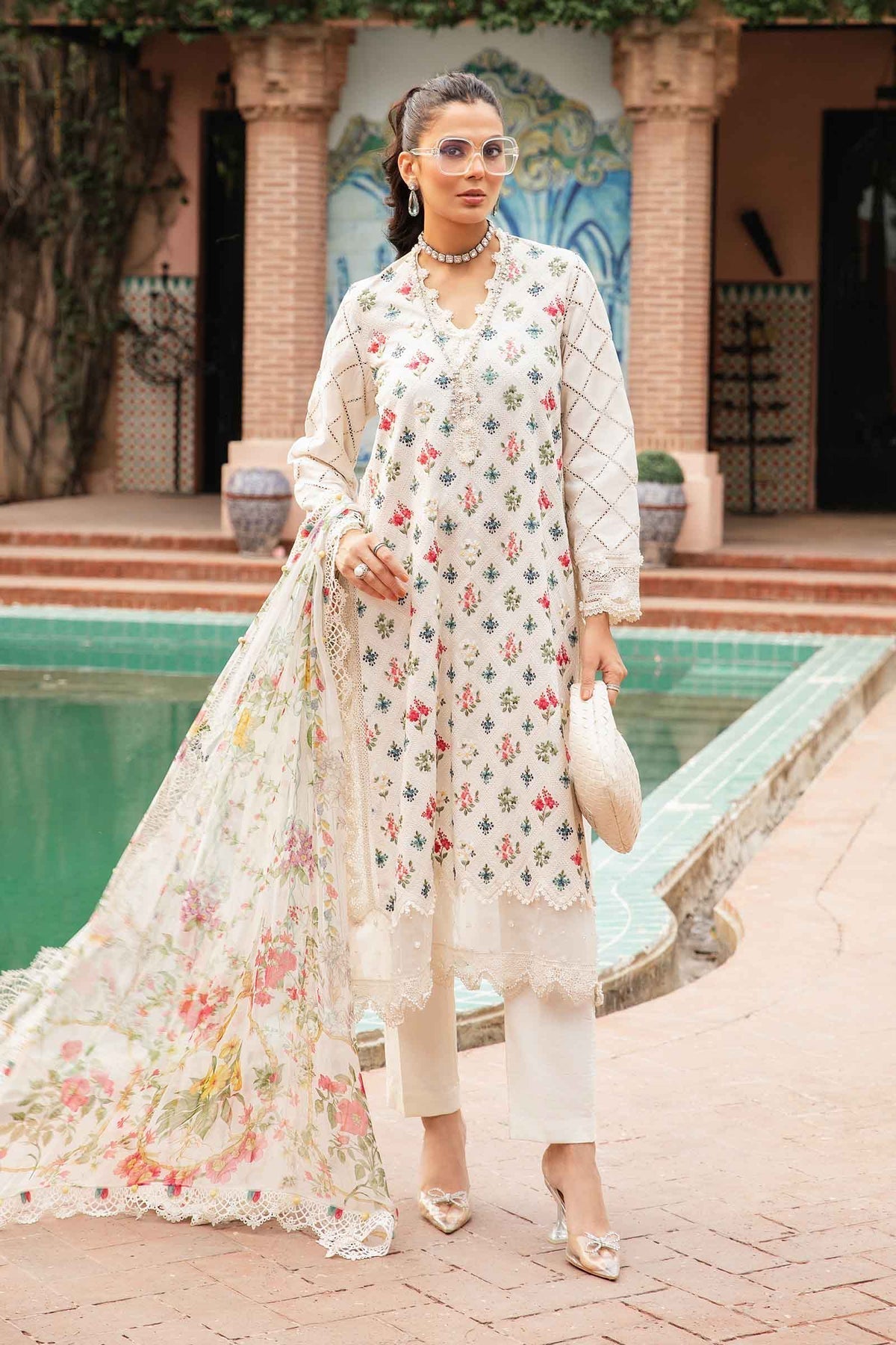 Maria.B | M Print Eid Edit | MPT-2203-A -  Maria B Luxury -  Agha Fabrics