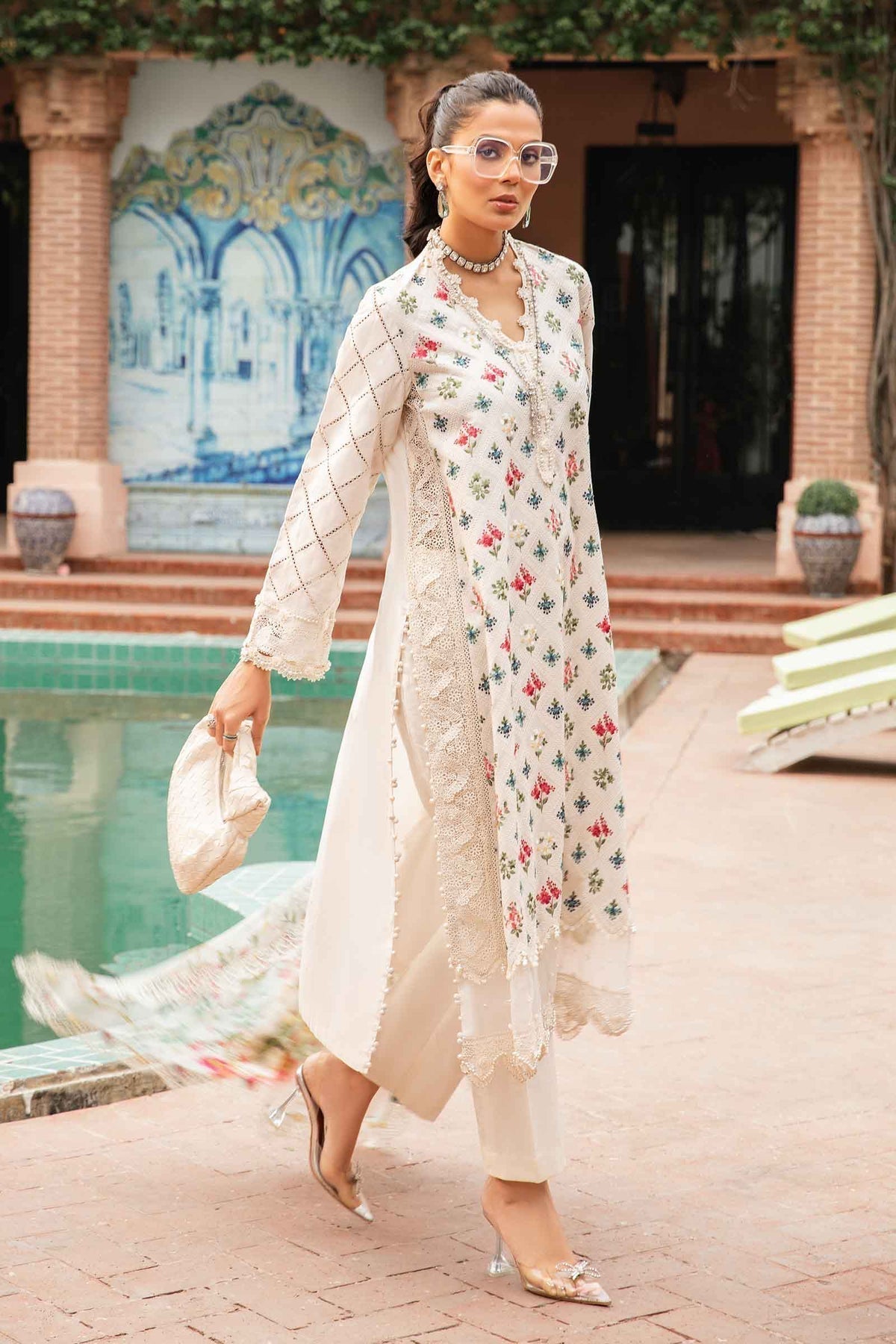 Maria.B | M Print Eid Edit | MPT-2203-A -  Maria B Luxury -  Agha Fabrics