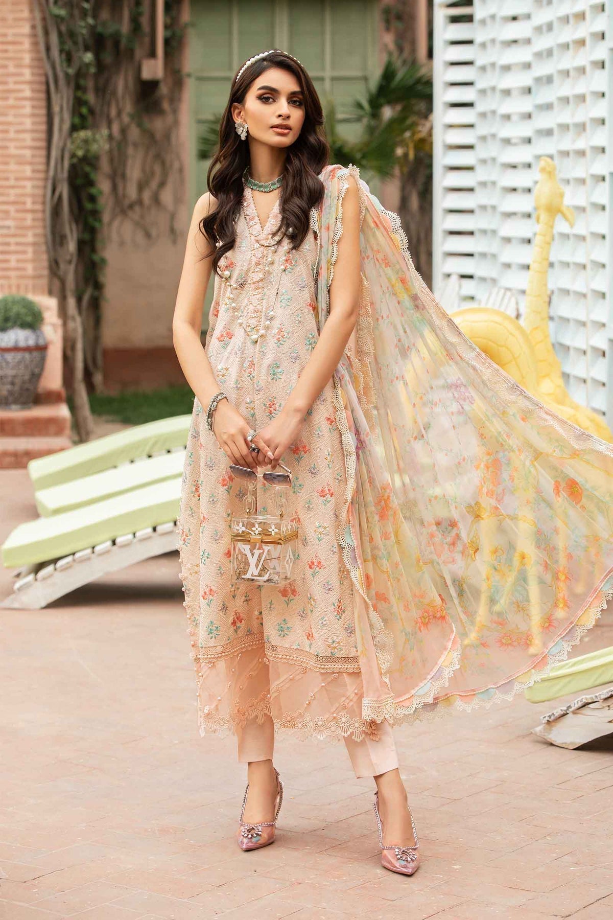Maria.B | M Print Eid Edit | MPT-2203-B -  Maria B Luxury -  Agha Fabrics