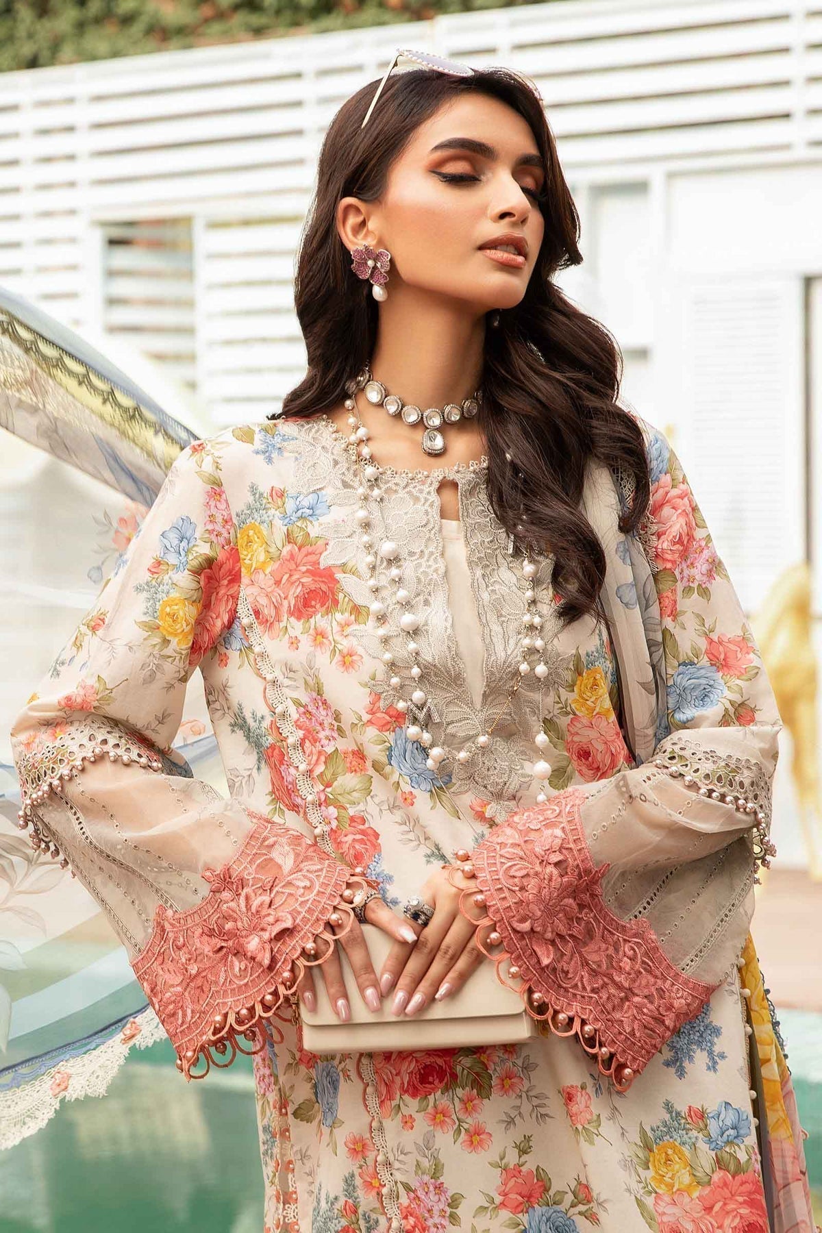 Maria.B | M Print Eid Edit | MPT-2204-A -  Maria B Luxury -  Agha Fabrics