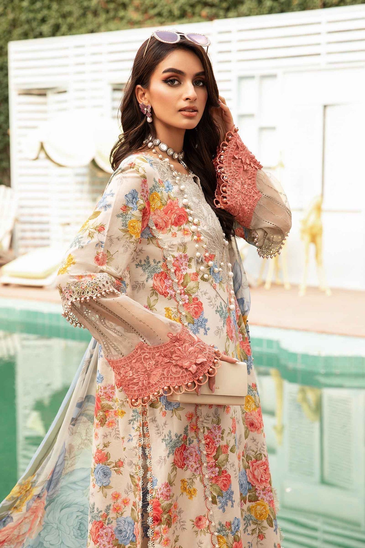 Maria.B | M Print Eid Edit | MPT-2204-A -  Maria B Luxury -  Agha Fabrics