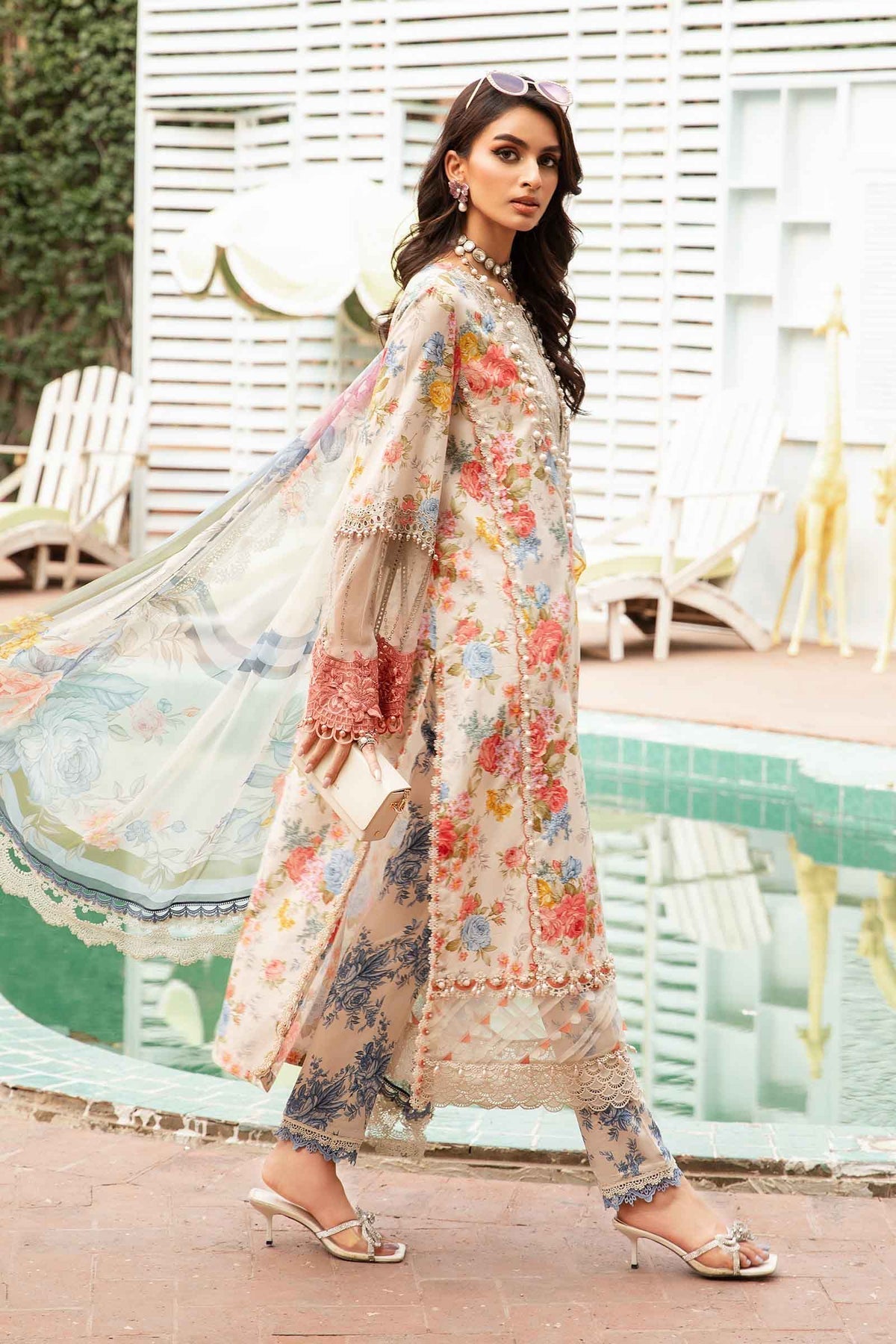 Maria.B | M Print Eid Edit | MPT-2204-A -  Maria B Luxury -  Agha Fabrics