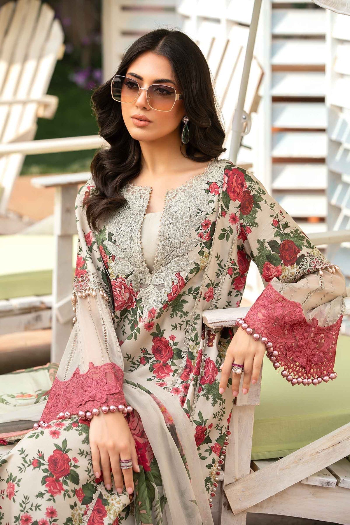 Maria.B | M Print Eid Edit | MPT-2204-B -  Maria B Luxury -  Agha Fabrics