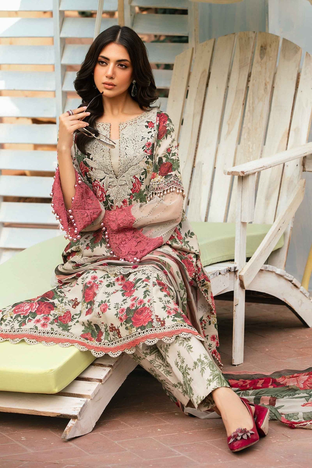 Maria.B | M Print Eid Edit | MPT-2204-B -  Maria B Luxury -  Agha Fabrics