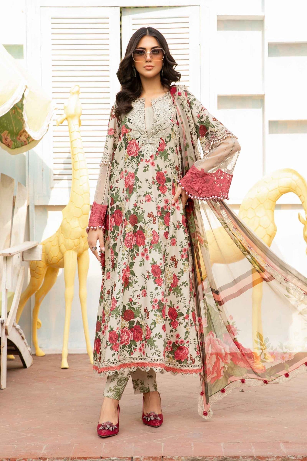 Maria.B | M Print Eid Edit | MPT-2204-B -  Maria B Luxury -  Agha Fabrics