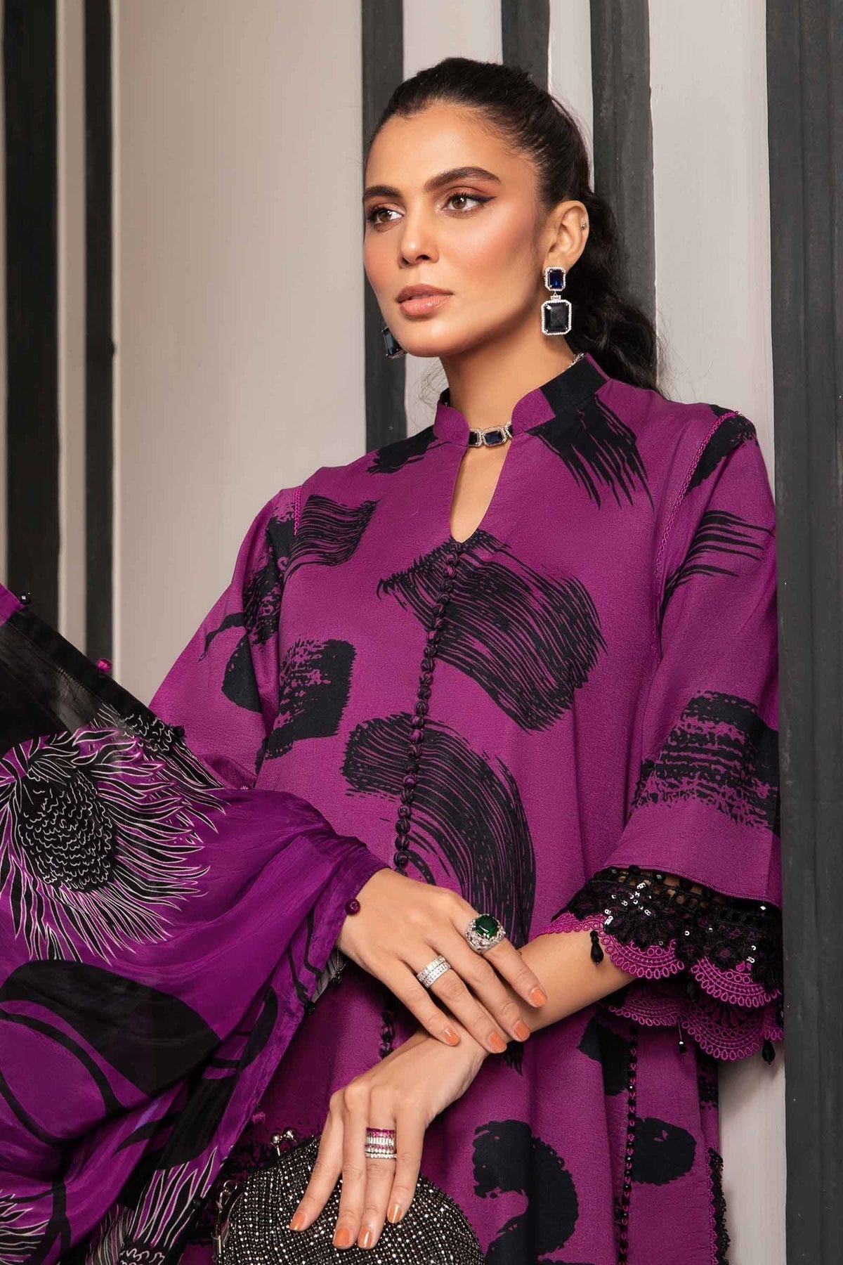 Maria.B | M Print Eid Edit | MPT-2205-B -  Maria B Luxury -  Agha Fabrics