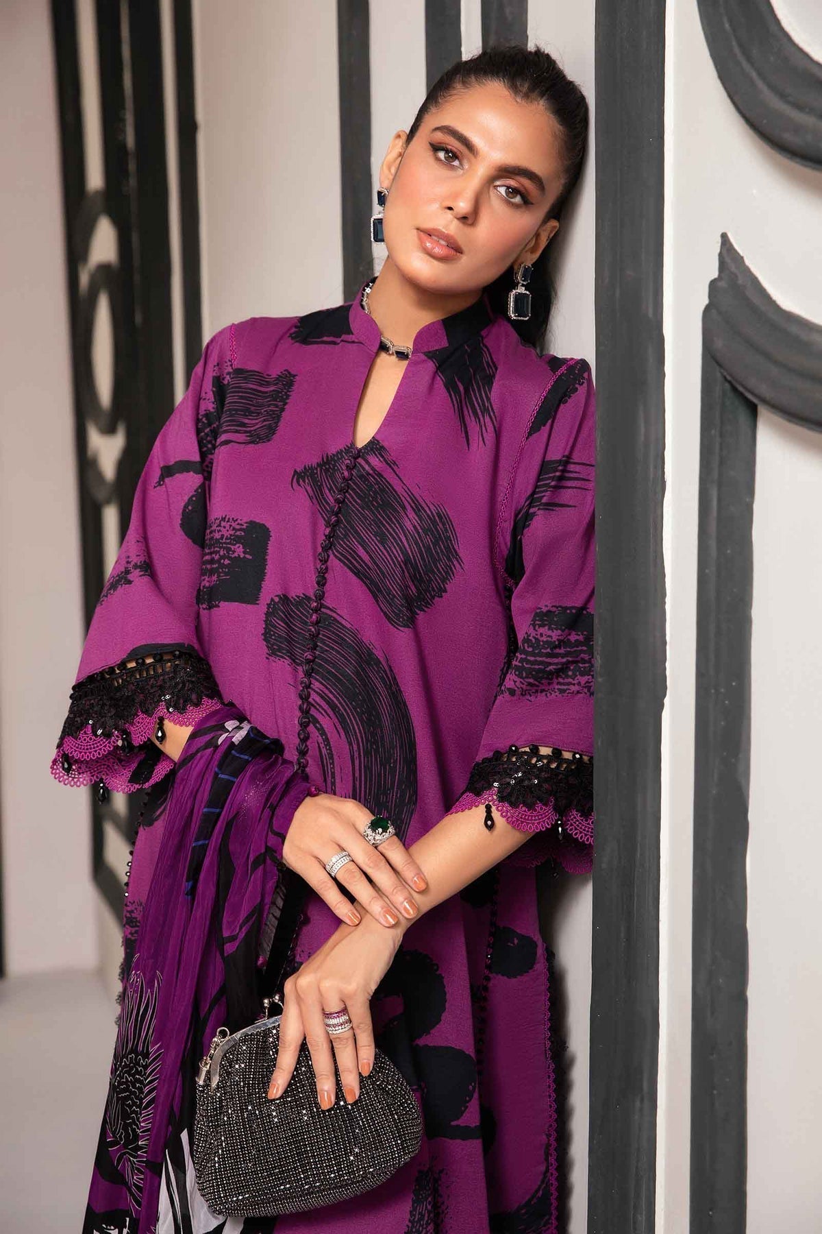 Maria.B | M Print Eid Edit | MPT-2205-B -  Maria B Luxury -  Agha Fabrics
