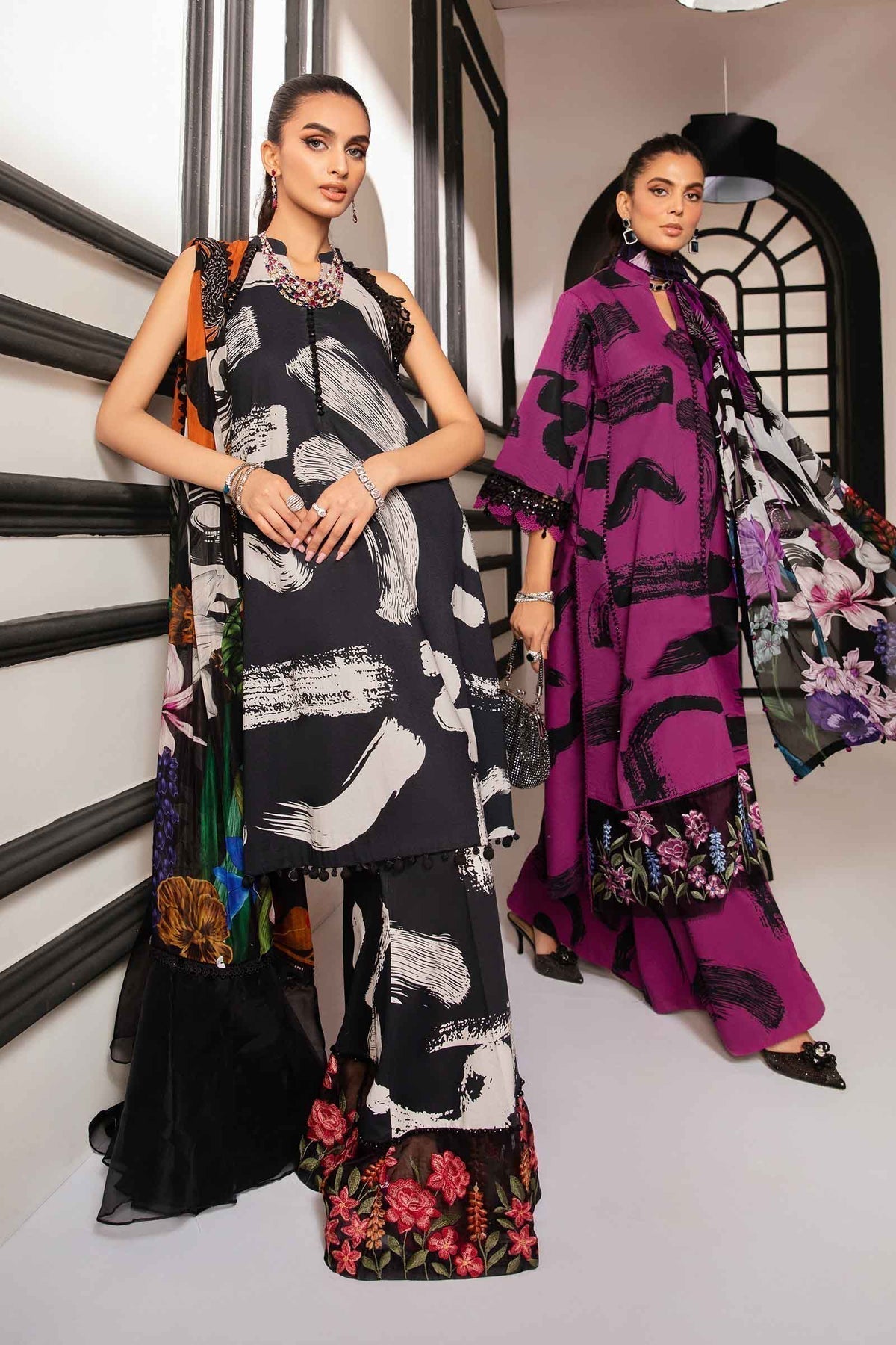 Maria.B | M Print Eid Edit | MPT-2205-B -  Maria B Luxury -  Agha Fabrics
