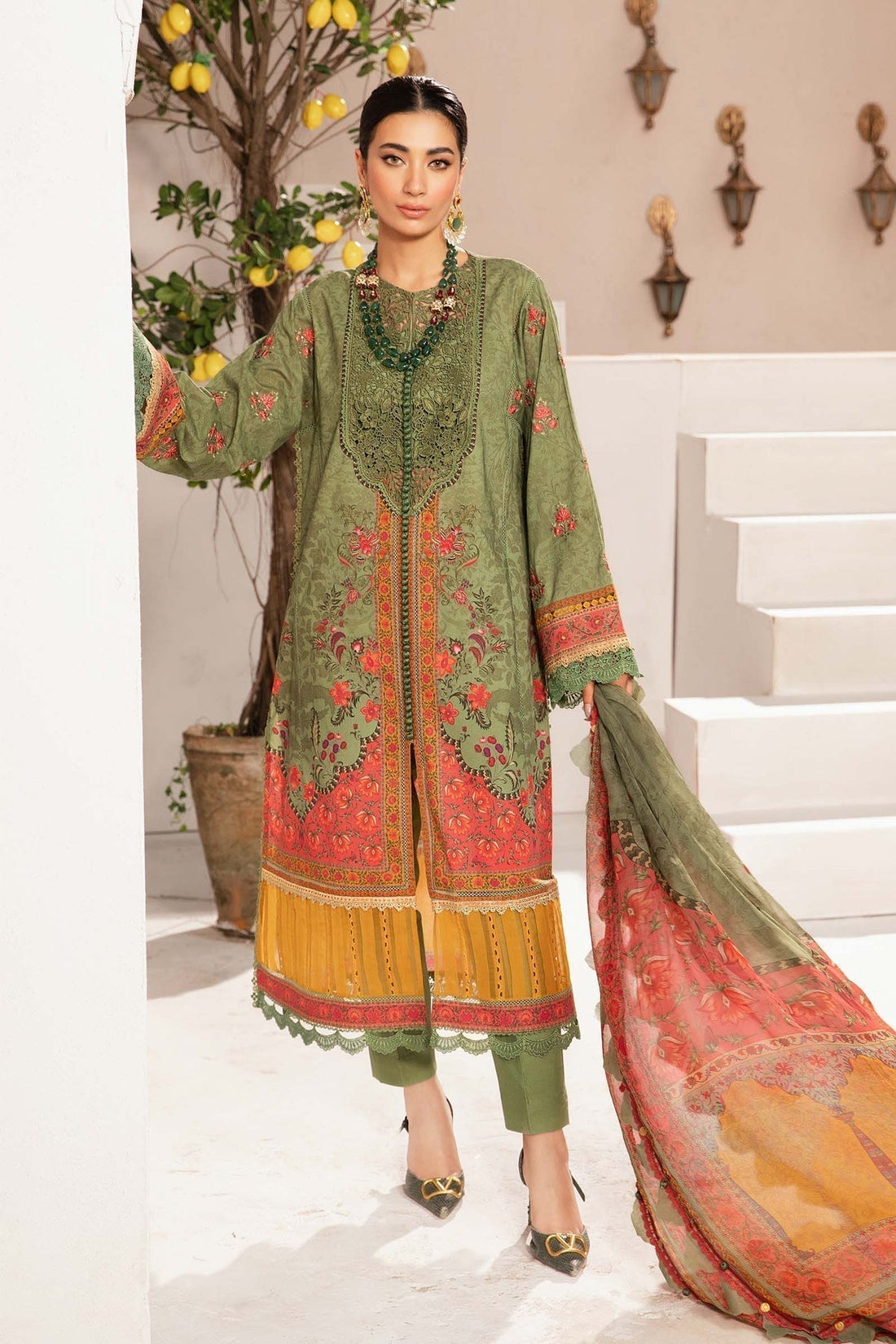 Maria.B | M Print Eid Edit | MPT-2206-A -  Maria B Luxury -  Agha Fabrics