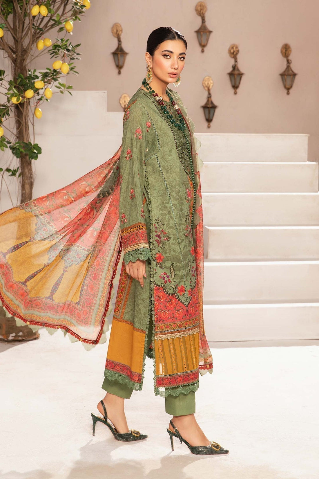 Maria.B | M Print Eid Edit | MPT-2206-A -  Maria B Luxury -  Agha Fabrics