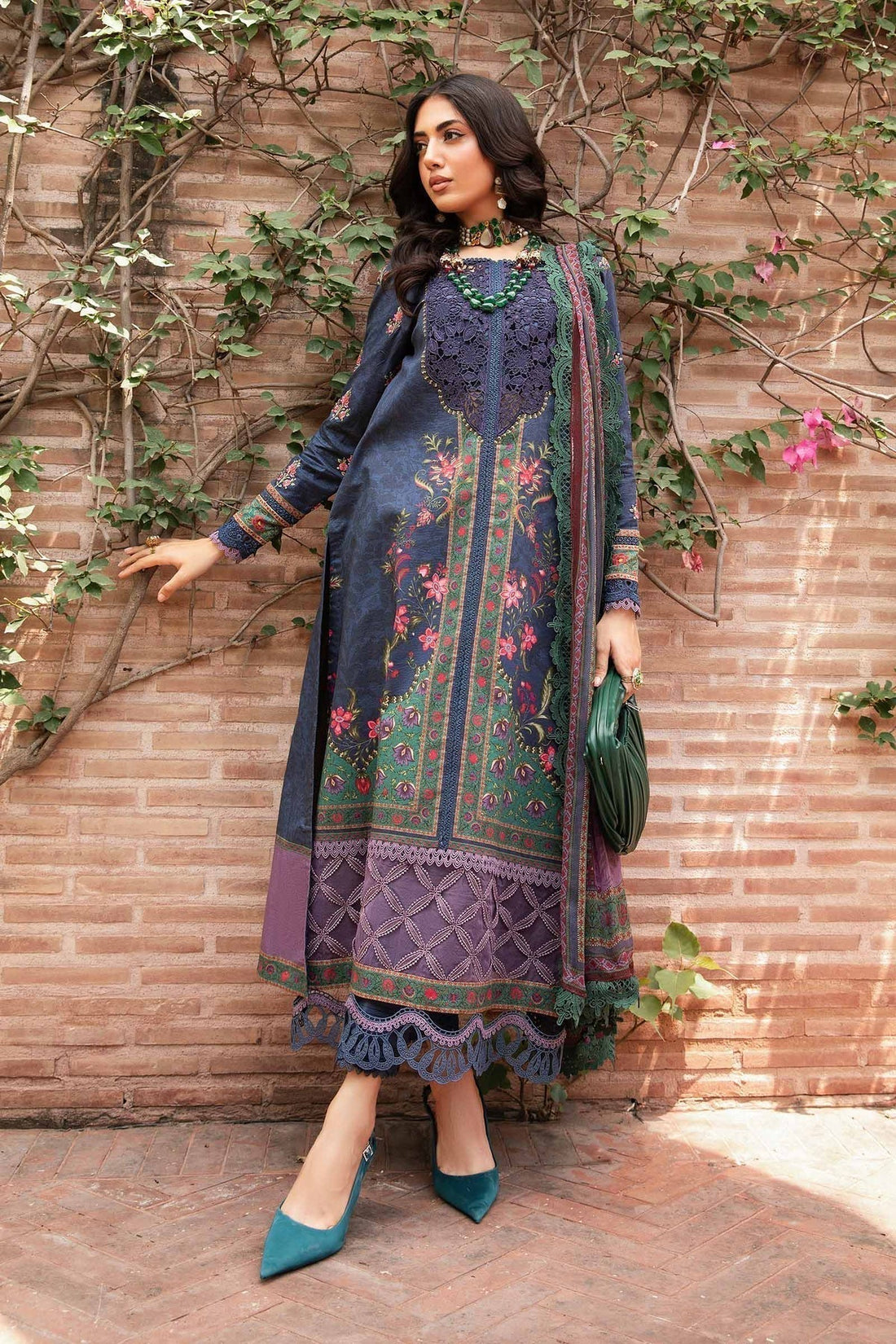 Maria.B | M Print Eid Edit | MPT-2206-B -  Maria B Luxury -  Agha Fabrics