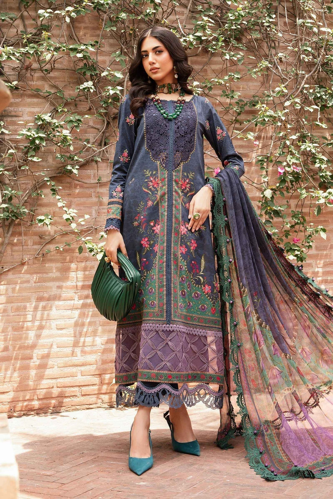 Maria.B | M Print Eid Edit | MPT-2206-B -  Maria B Luxury -  Agha Fabrics