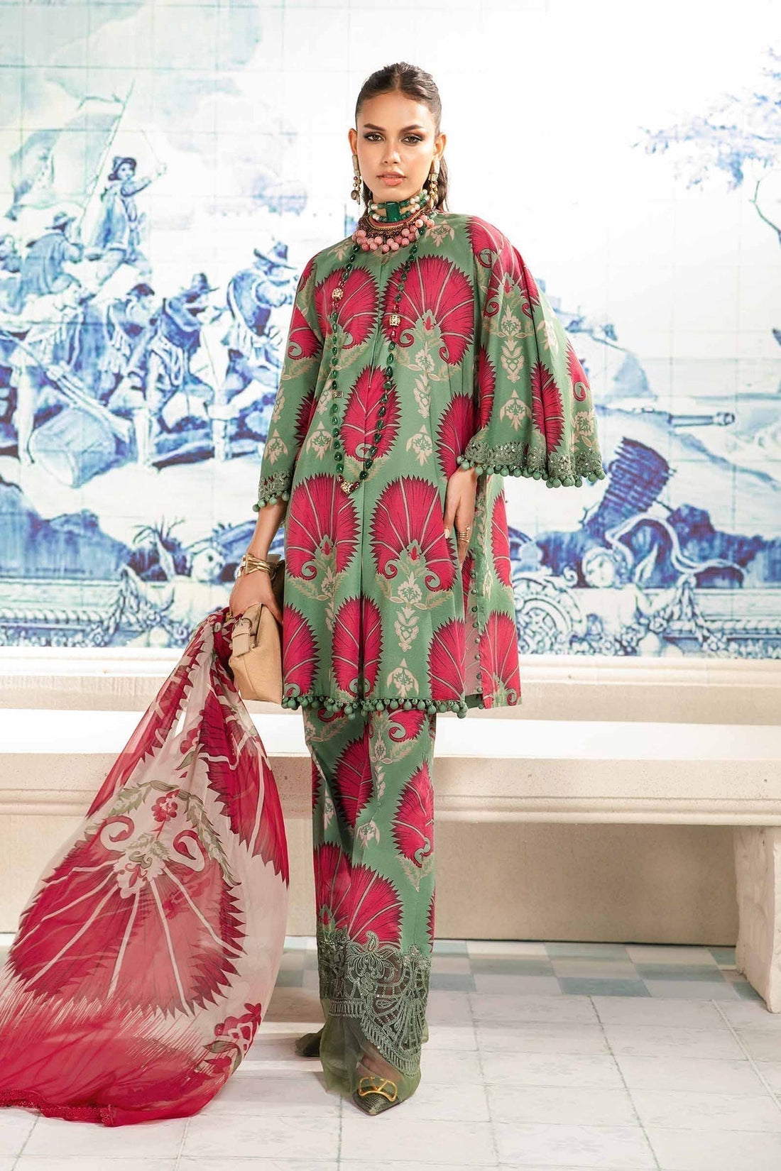 Maria.B | M Print Eid Edit | MPT-2209-A -  Maria B Luxury -  Agha Fabrics