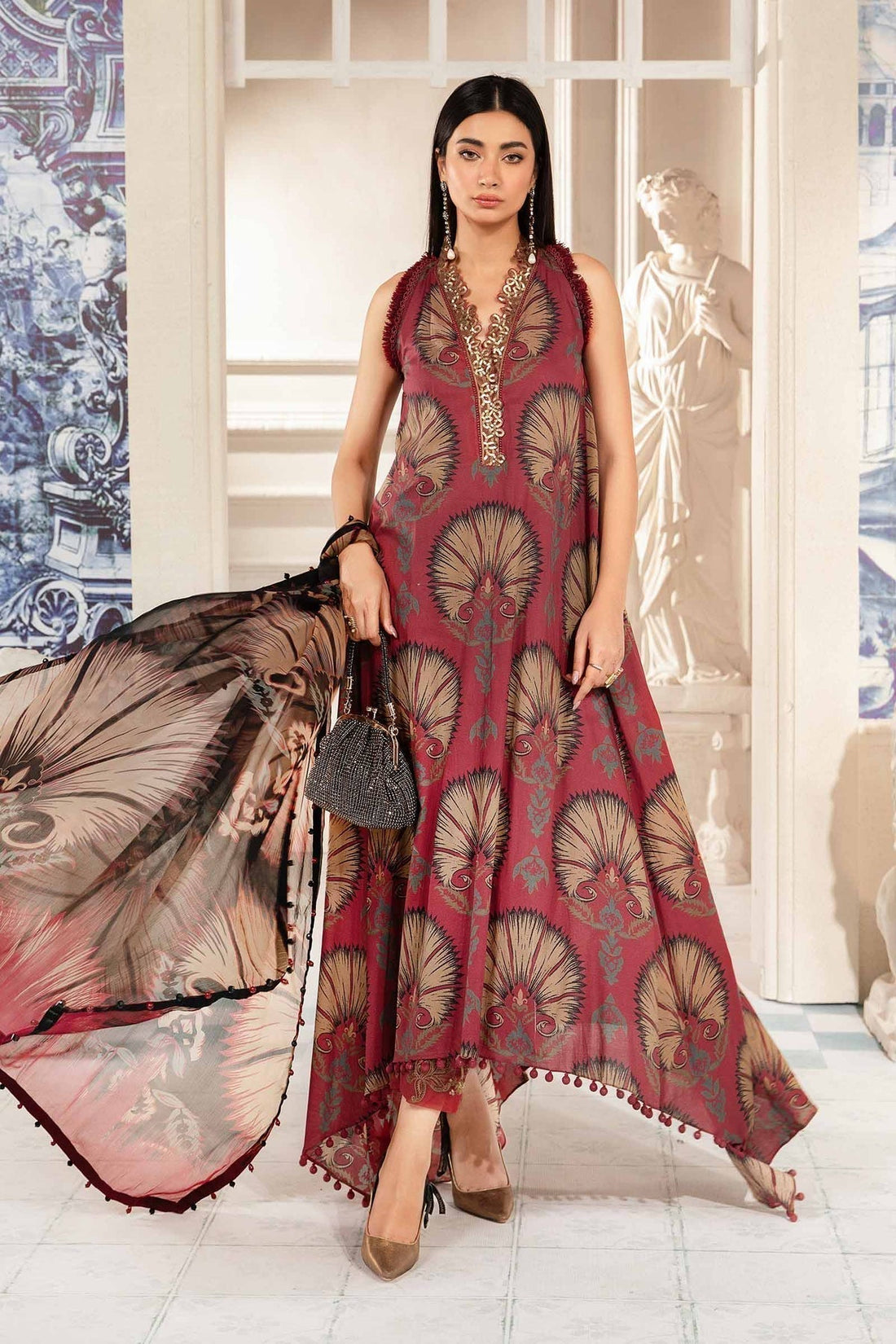 Maria.B | M Print Eid Edit | MPT-2209-B -  Maria B Luxury -  Agha Fabrics