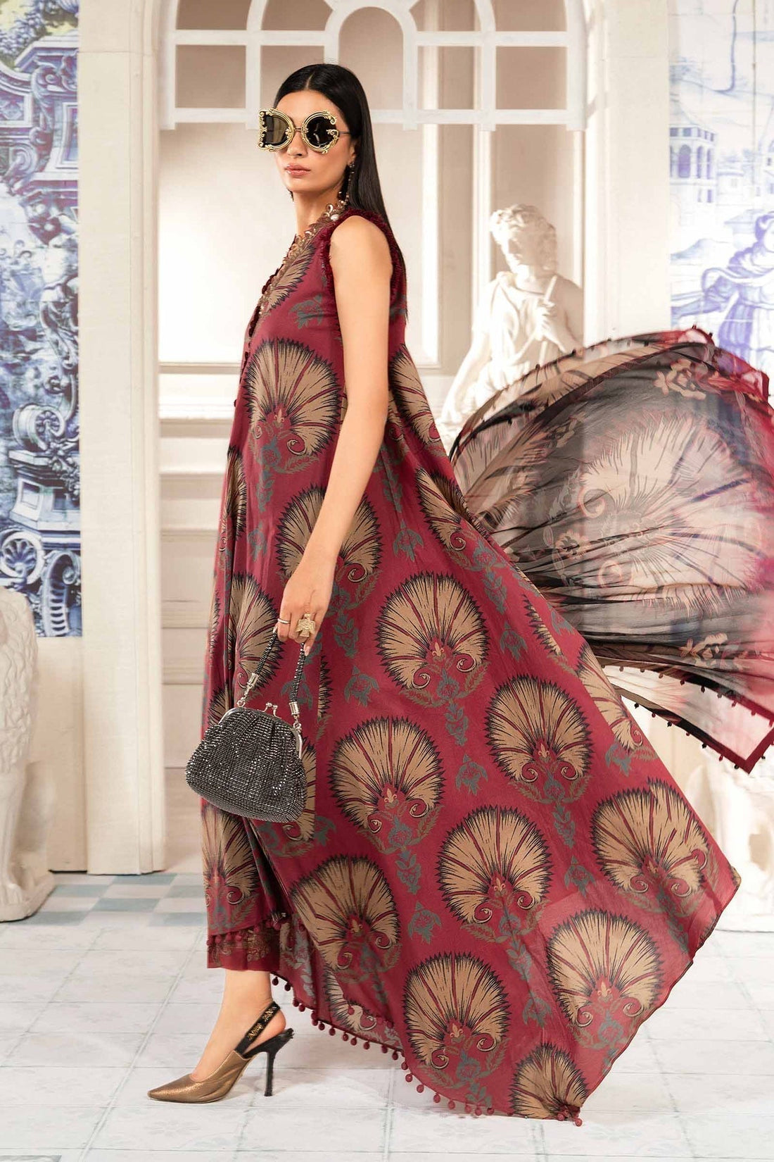 Maria.B | M Print Eid Edit | MPT-2209-B -  Maria B Luxury -  Agha Fabrics