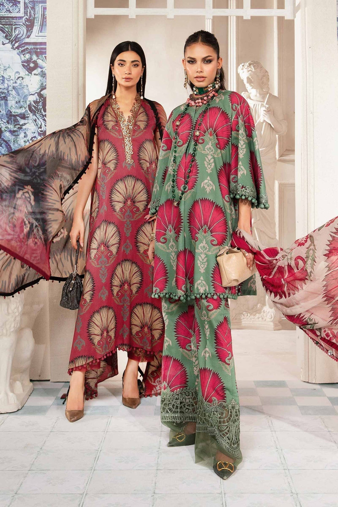 Maria.B | M Print Eid Edit | MPT-2209-A -  Maria B Luxury -  Agha Fabrics