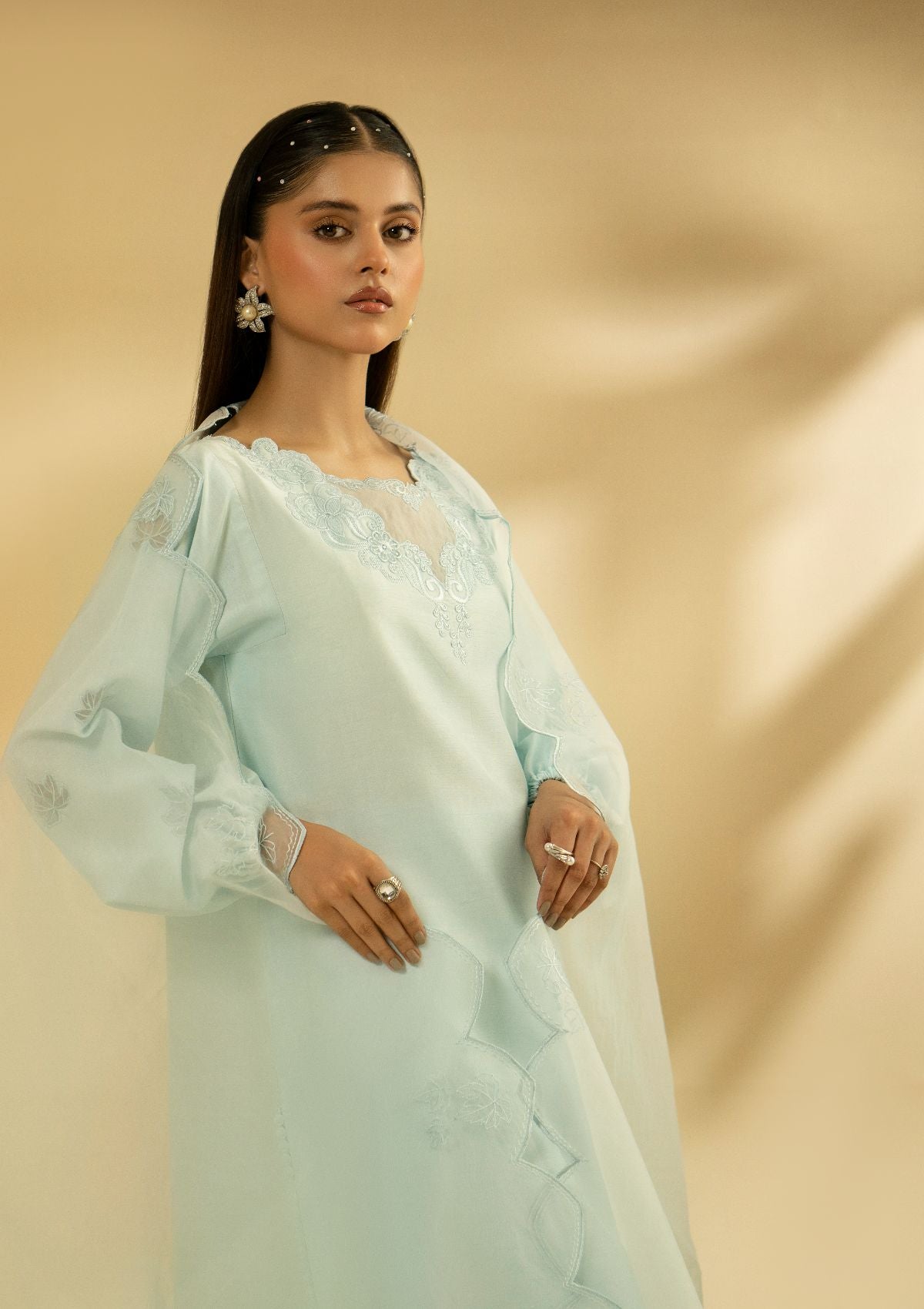 Winter Collection - Fozia Khalid - Silk Edit - Celestail Scerenity - D#14