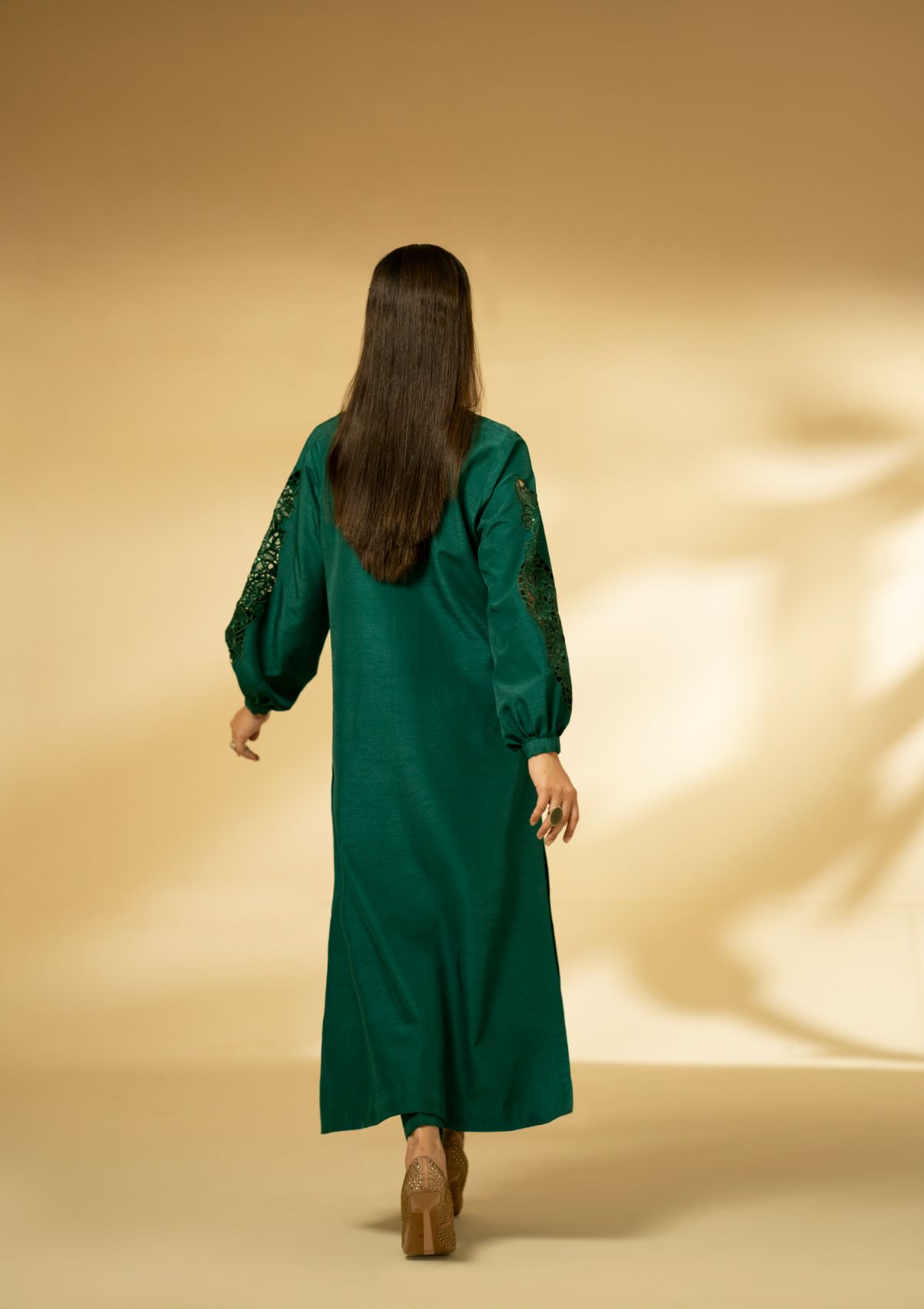 Winter Collection - Fozia Khalid - Silk Edit - Emerald Symphony - D#12