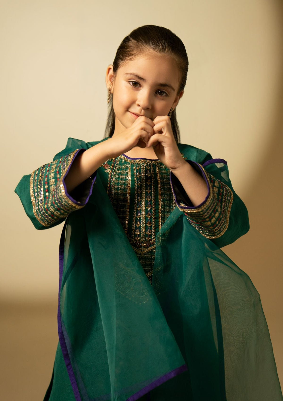 Kids Collection - Fozia Khalid - Silk Edit - Emerald Craftmanship
