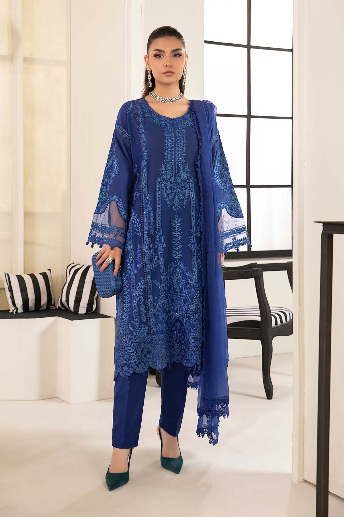Maria B | Casual Pret 2024 | DW-EF24-02 -  Maria B Casuals -  Agha Fabrics