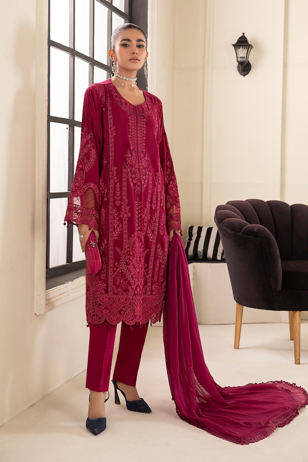 Maria B | Casual Pret 2024 |DW-EF24-02 -  Maria B Casuals -  Agha Fabrics