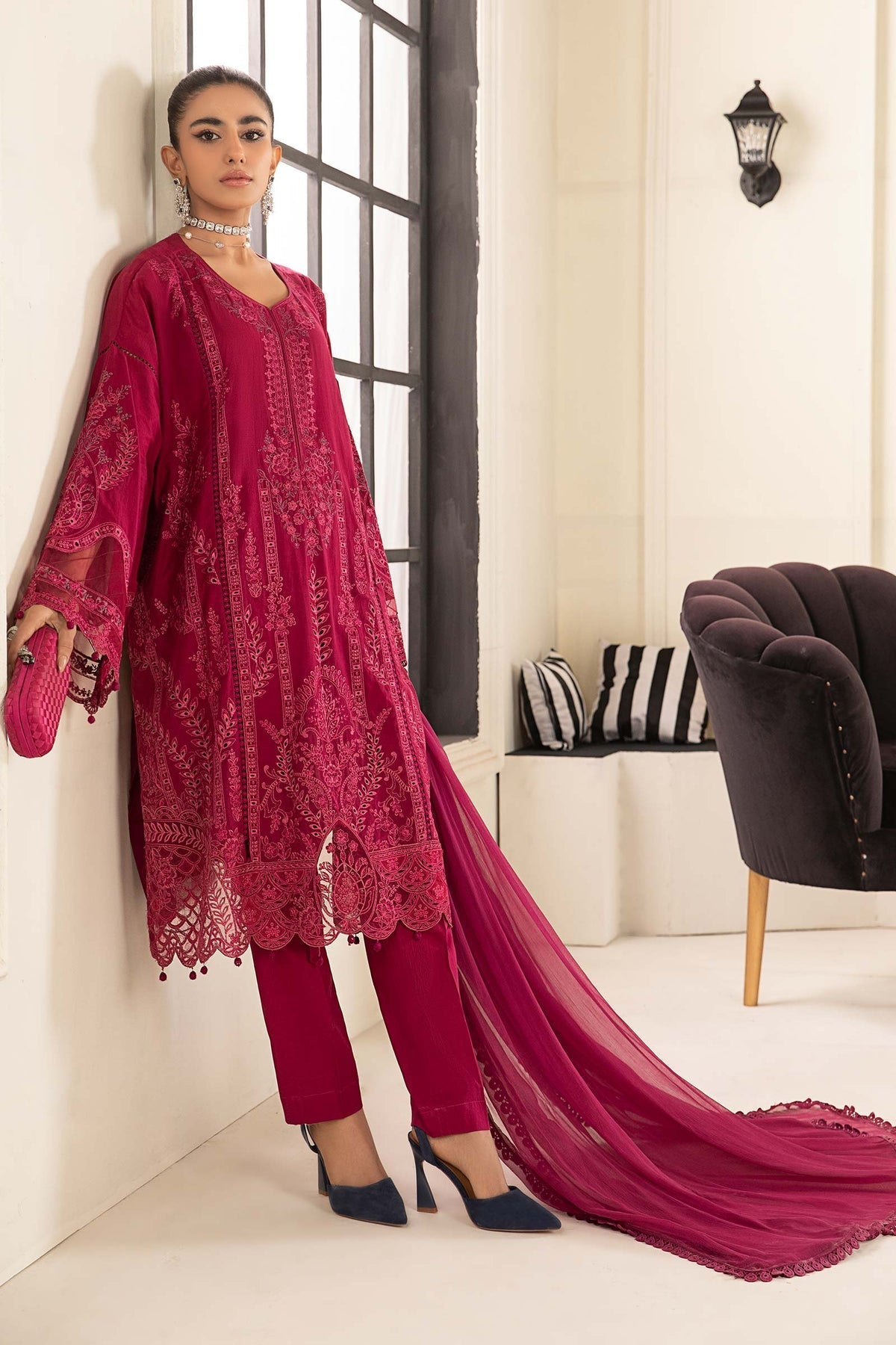 Maria B | Casual Pret 2024 |DW-EF24-02 -  Maria B Casuals -  Agha Fabrics