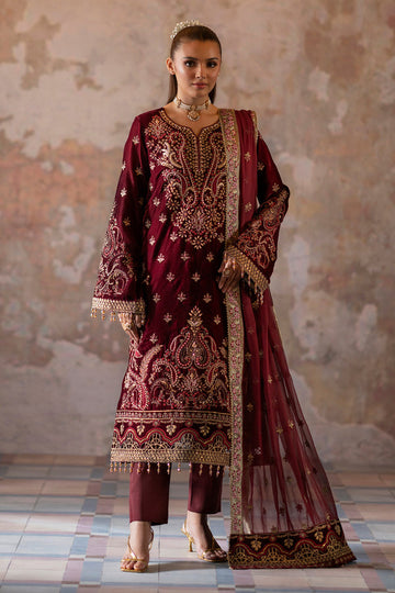 Emaan Adeel | Saanjh Velvet Collection 24 | Tara