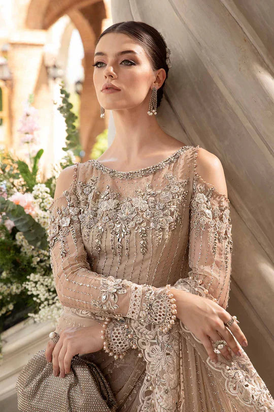 Maria B | Mbroidered Fabrics 2024 | BD-2801 -  Maria B Bridal -  Agha Fabrics