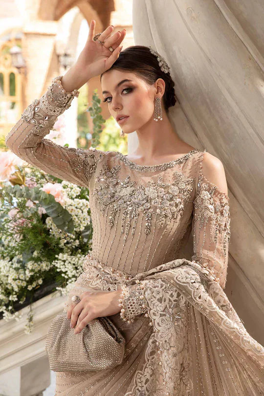 Maria B | Mbroidered Fabrics 2024 | BD-2801 -  Maria B Bridal -  Agha Fabrics