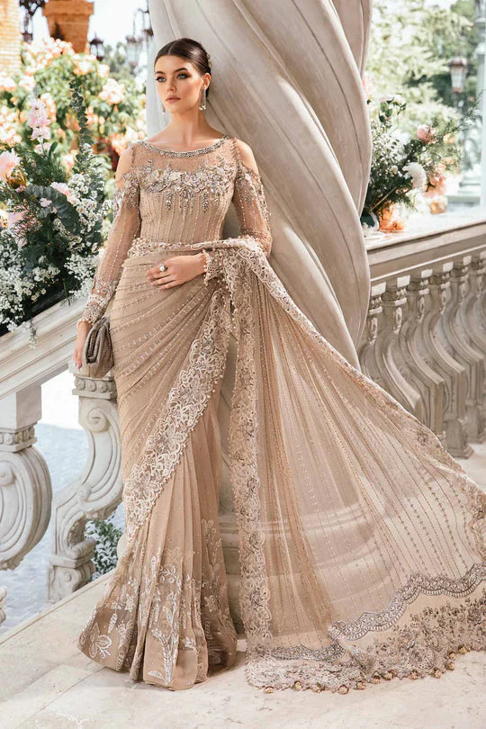 Maria B | Mbroidered Fabrics 2024 | BD-2801 -  Maria B Bridal -  Agha Fabrics