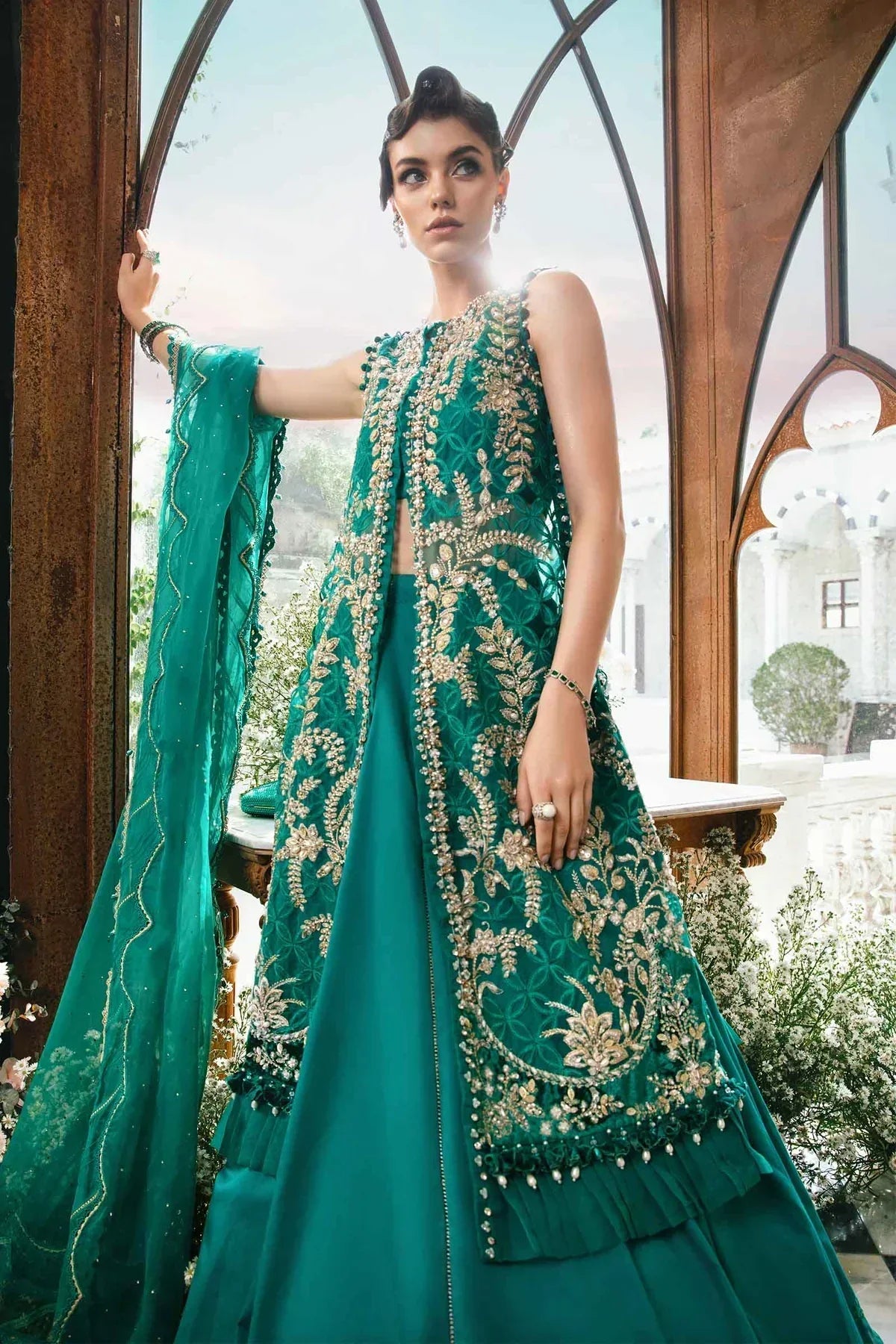 Maria B | Mbroidered Fabrics 2024 | BD-2806 -  Maria B Bridal -  Agha Fabrics