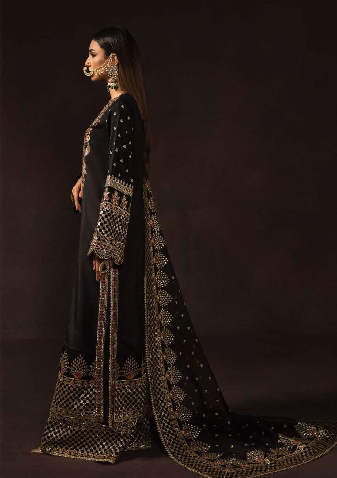 Formal Dress - Afrozeh - Divani - Silk - AS#002 (Raya)