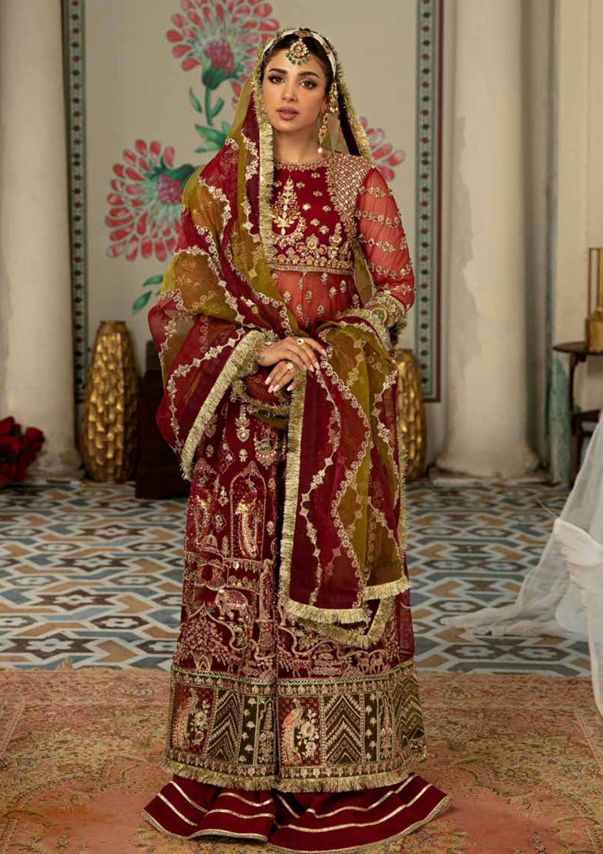 Formal Dress - Maryam Hussain - Gulab - Wedding - Ayna - Official Maryam Hussain - Agha Fabrics UK