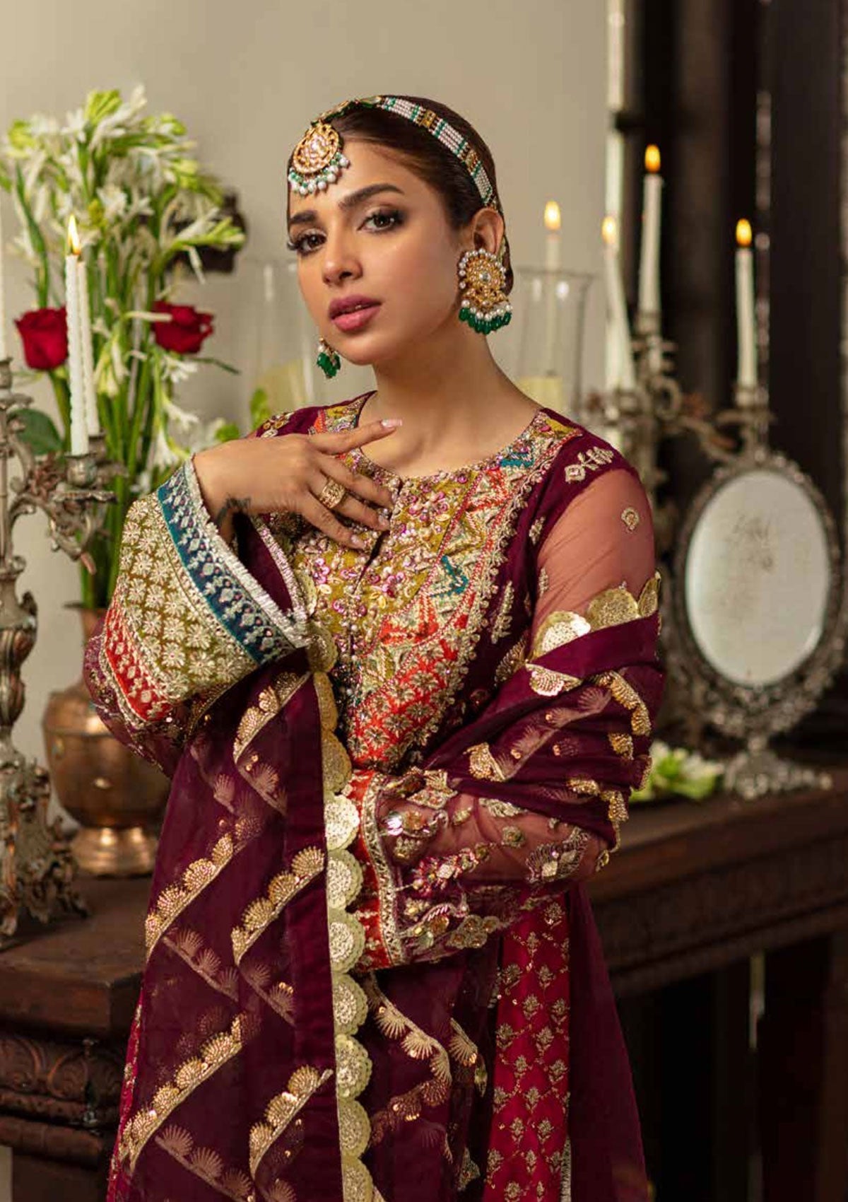 Formal Dress - Maryam Hussain - Gulab - Wedding - Zeenia - Official Maryam Hussain - Agha Fabrics UK