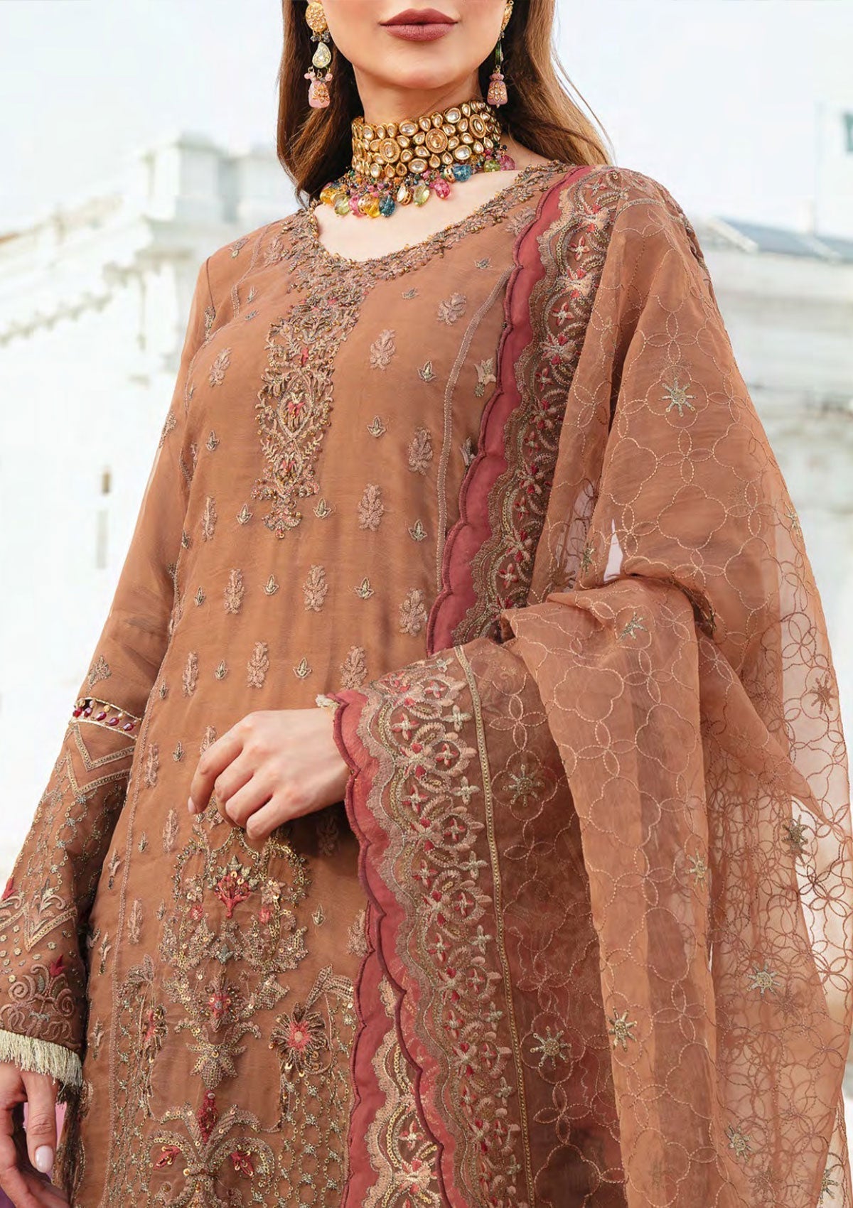 Formal Dress - Salitex - Retro Luxury Chiffon - HC#00031 (Glistening Sand)