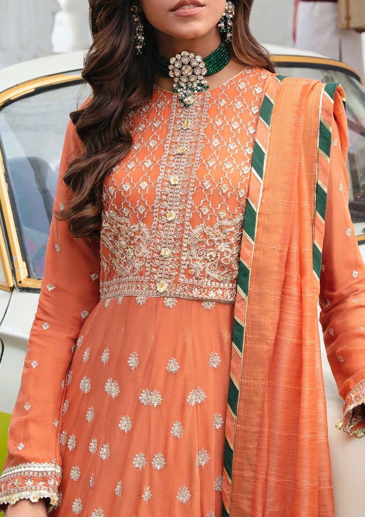 Formal Dress - Salitex - Retro Luxury Chiffon - HC#00033 (Amber)