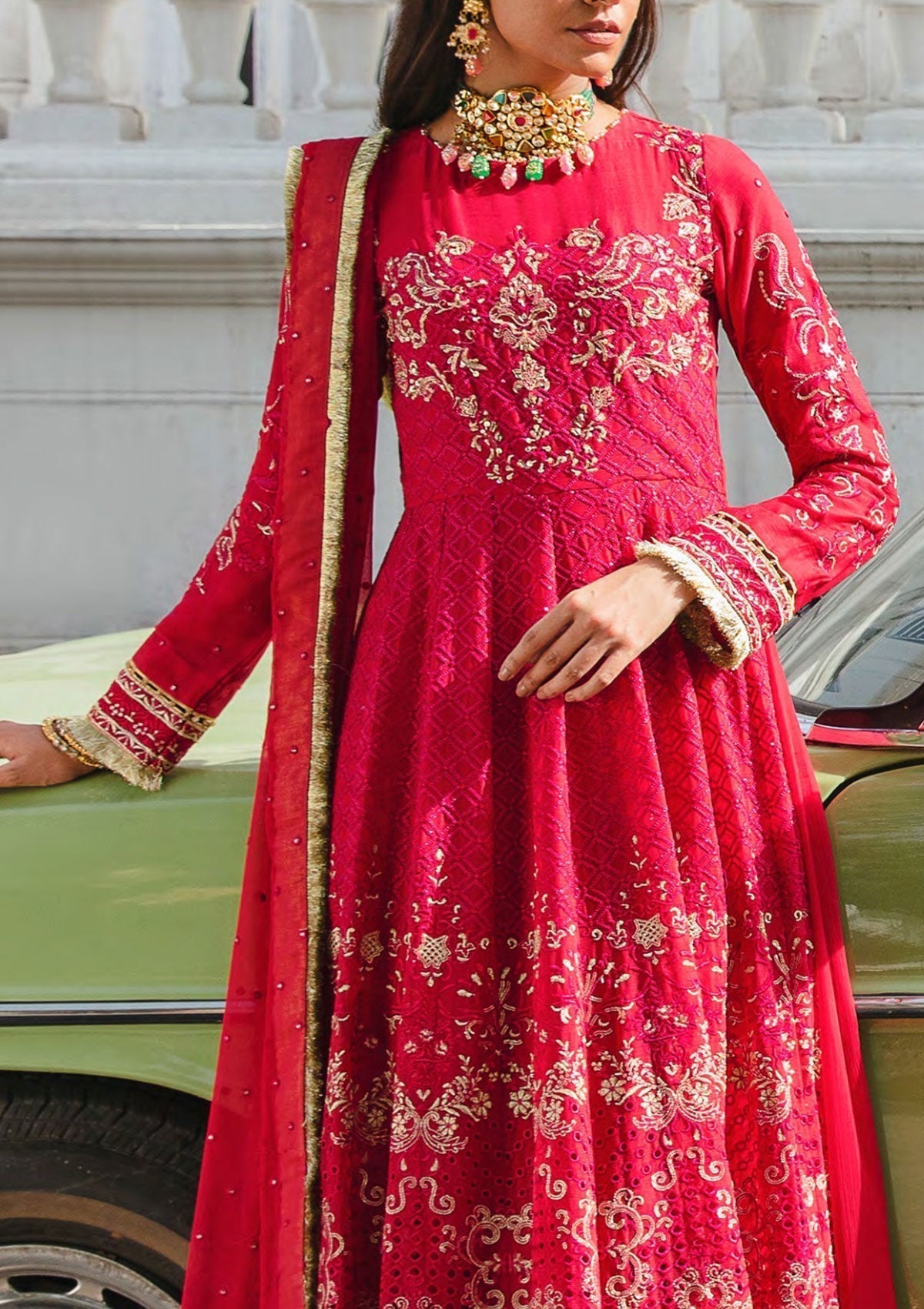 Formal Dress - Salitex - Retro Luxury Chiffon - HC#00040 (Dazzle De Rouge)