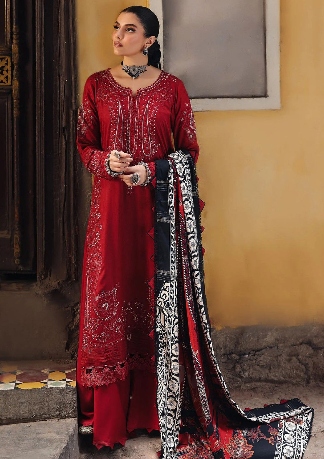 Winter Collection - Nureh - Maya Linen - NM24#84 - Official Nureh - Agha Fabrics UK