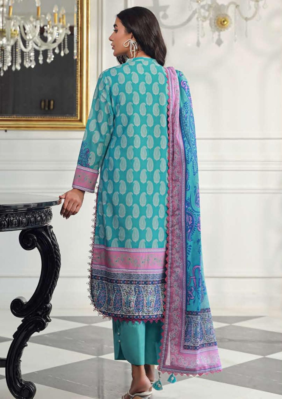Lawn Collection - Asim Jofa - Prints - Volume 06 - AP24#11 - Official Asim Jofa - Agha Fabrics UK