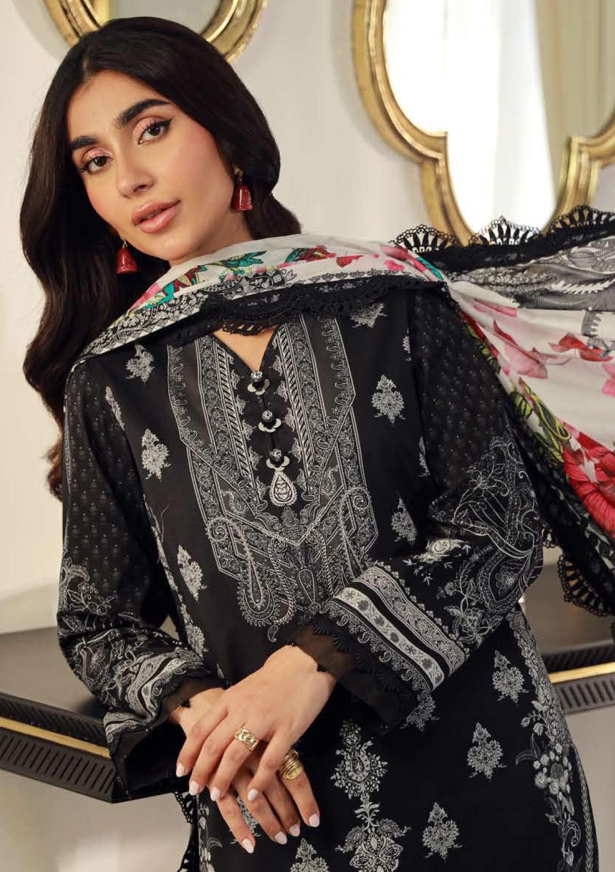 Lawn Collection - Asim Jofa - Prints - Volume 06 - AP24#05 - Official Asim Jofa - Agha Fabrics UK