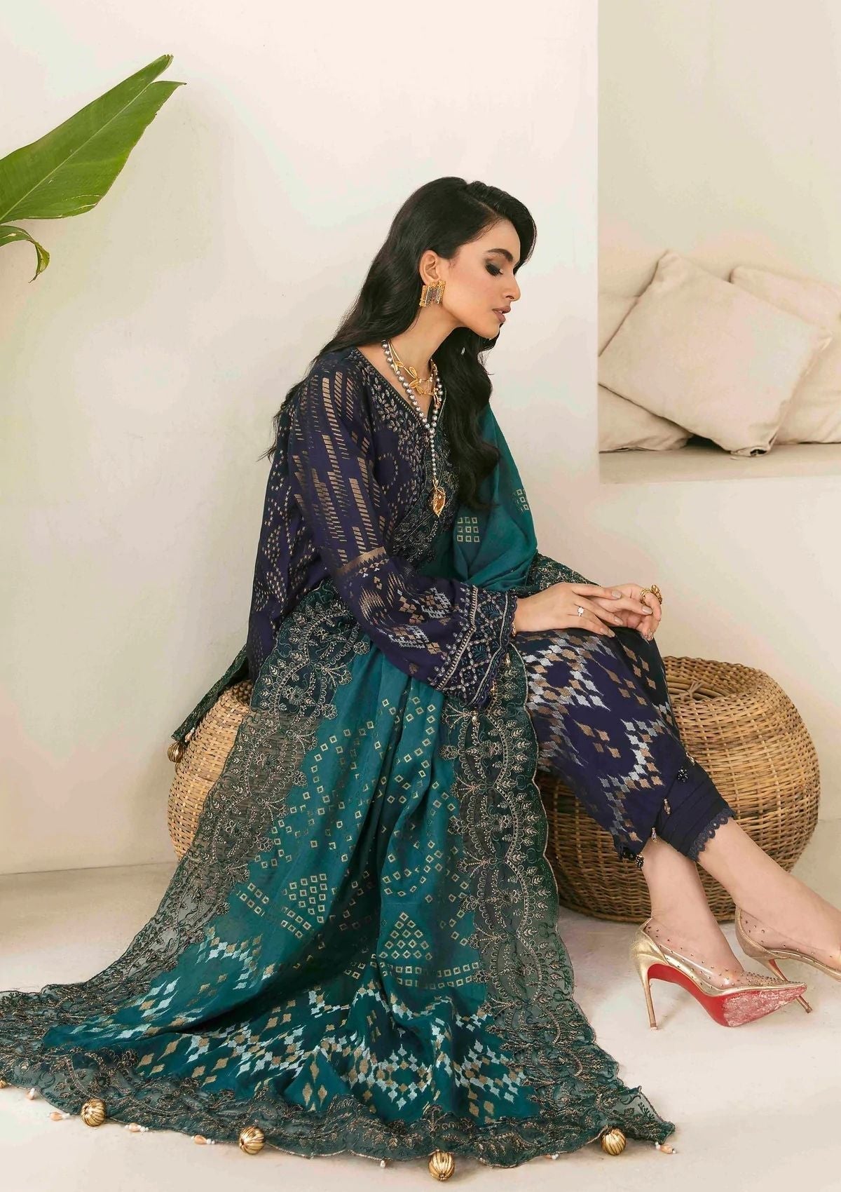 Lawn Collection - Nureh - Maya Jacquard - Cambric - NJ#40