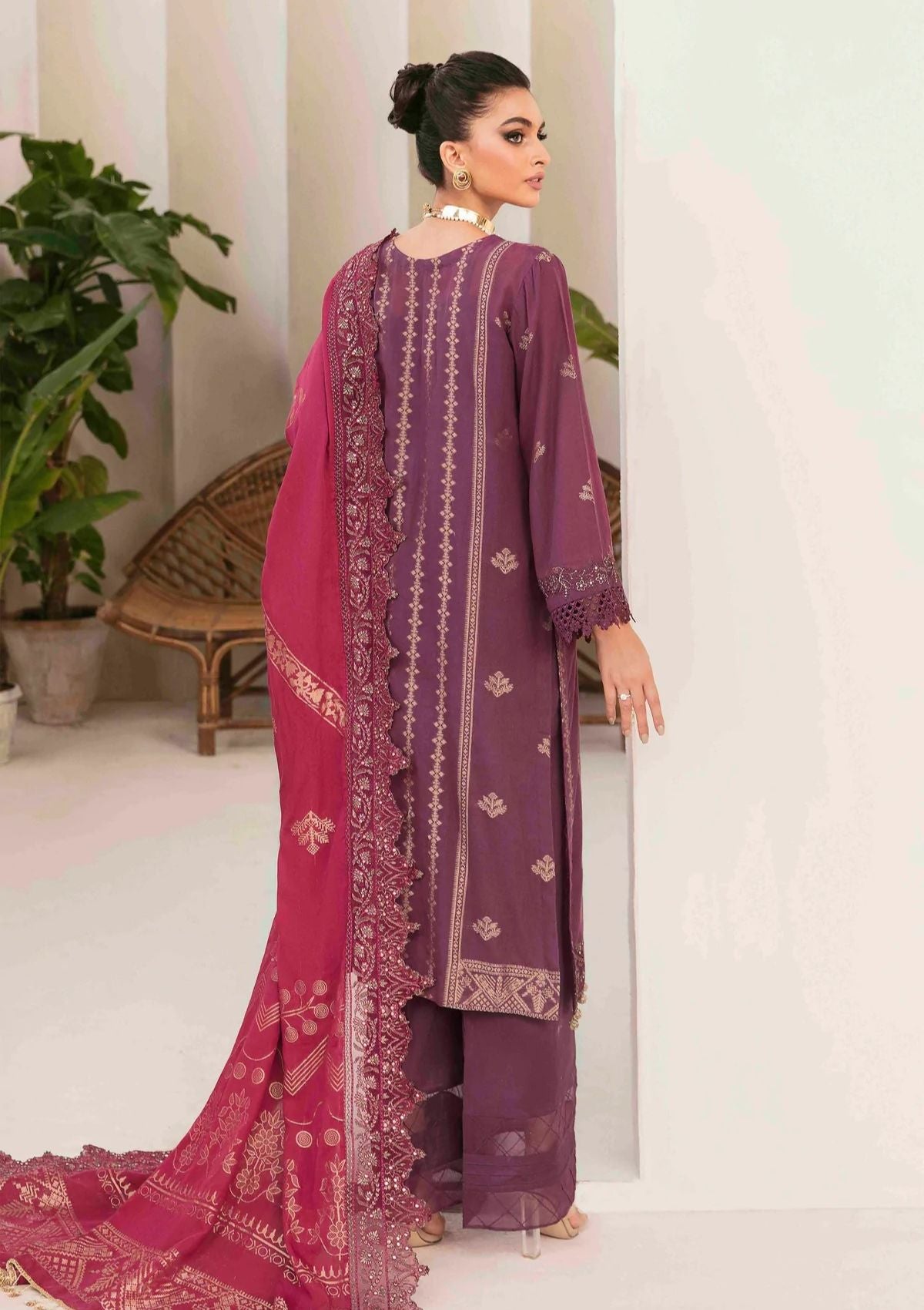 Lawn Collection - Nureh - Maya Jacquard - Cambric - NJ#45