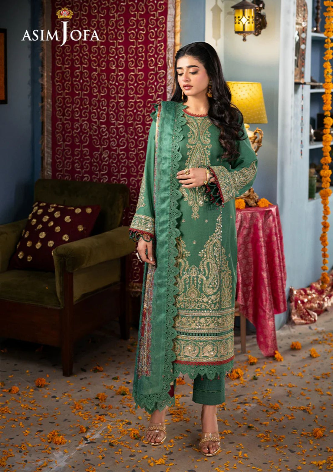 Lawn Collection - Asim Jofa - Rania - AJRA#25 - Official Asim Jofa - Agha Fabrics UK