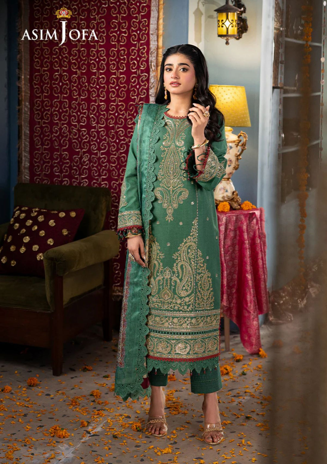 Lawn Collection - Asim Jofa - Rania - AJRA#25 - Official Asim Jofa - Agha Fabrics UK