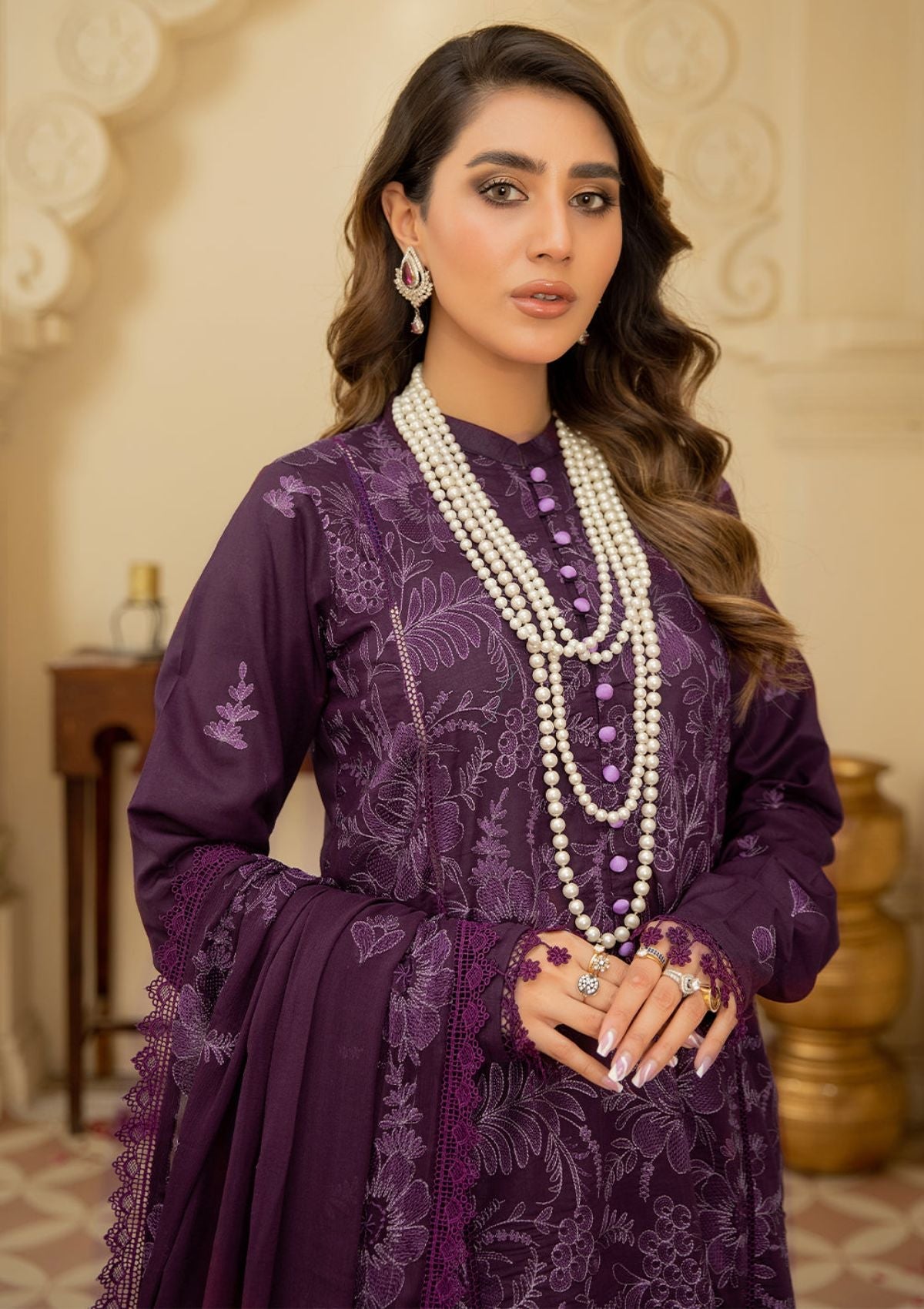 Lawn Collection - Mahnur - Mehr e Mah - MM#03 - Official Mahnur - Agha Fabrics UK