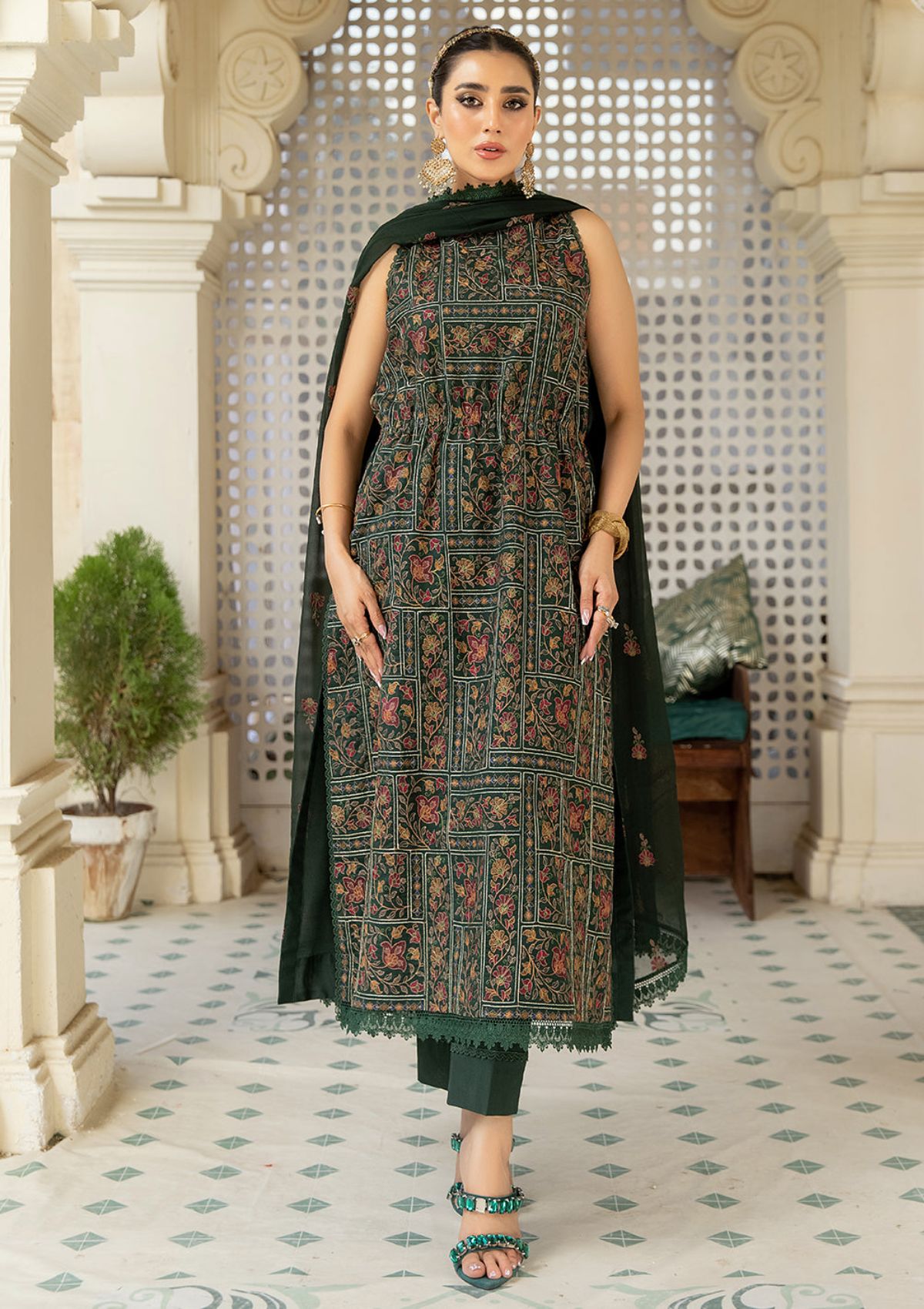 Lawn Collection - Mahnur - Mehr e Mah - MM#10 - Official Mahnur - Agha Fabrics UK